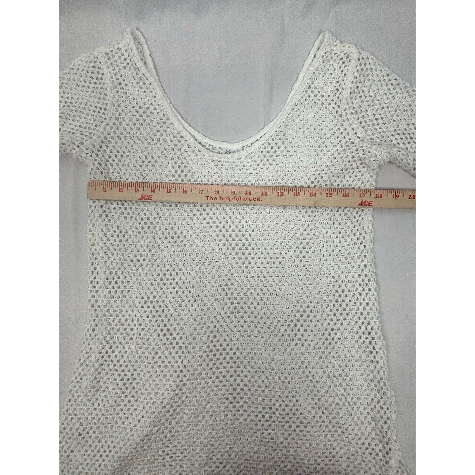 Target Basics Kona Sol Women's White Mesh Swimsuit Cover Up S Size ONE SIZE - 3 Thumbnail