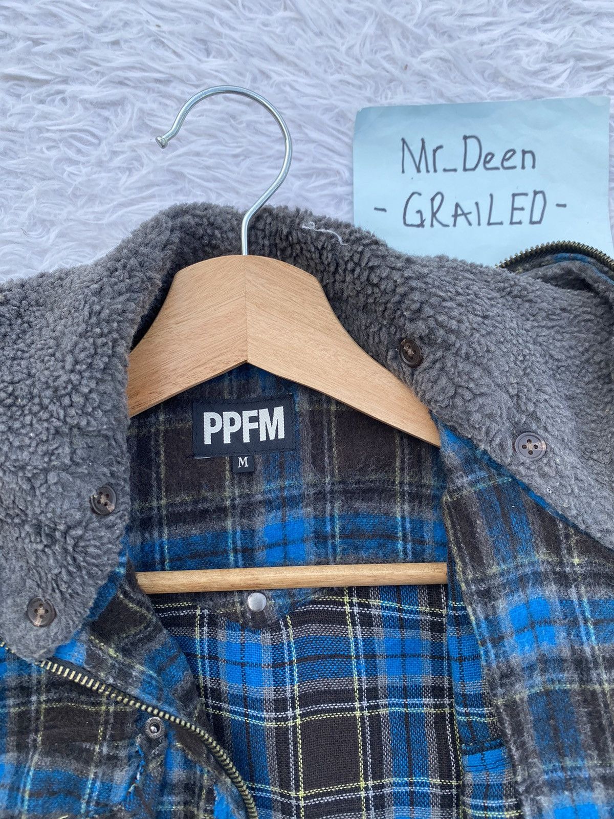 PPFM Rare Vintage PPFM Hooded Flannel Size US M / EU 48-50 / 2 - 12 Thumbnail
