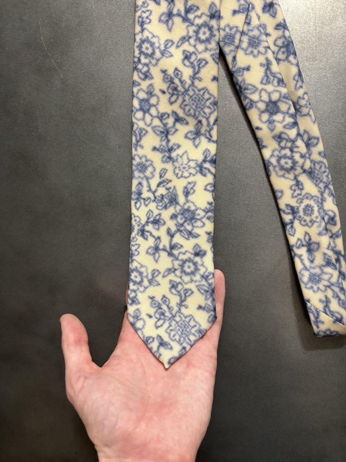 Vintage Vintage English Blue Willow Plate JPG Tattoo Pattern Necktie Size ONE SIZE - 3 Thumbnail
