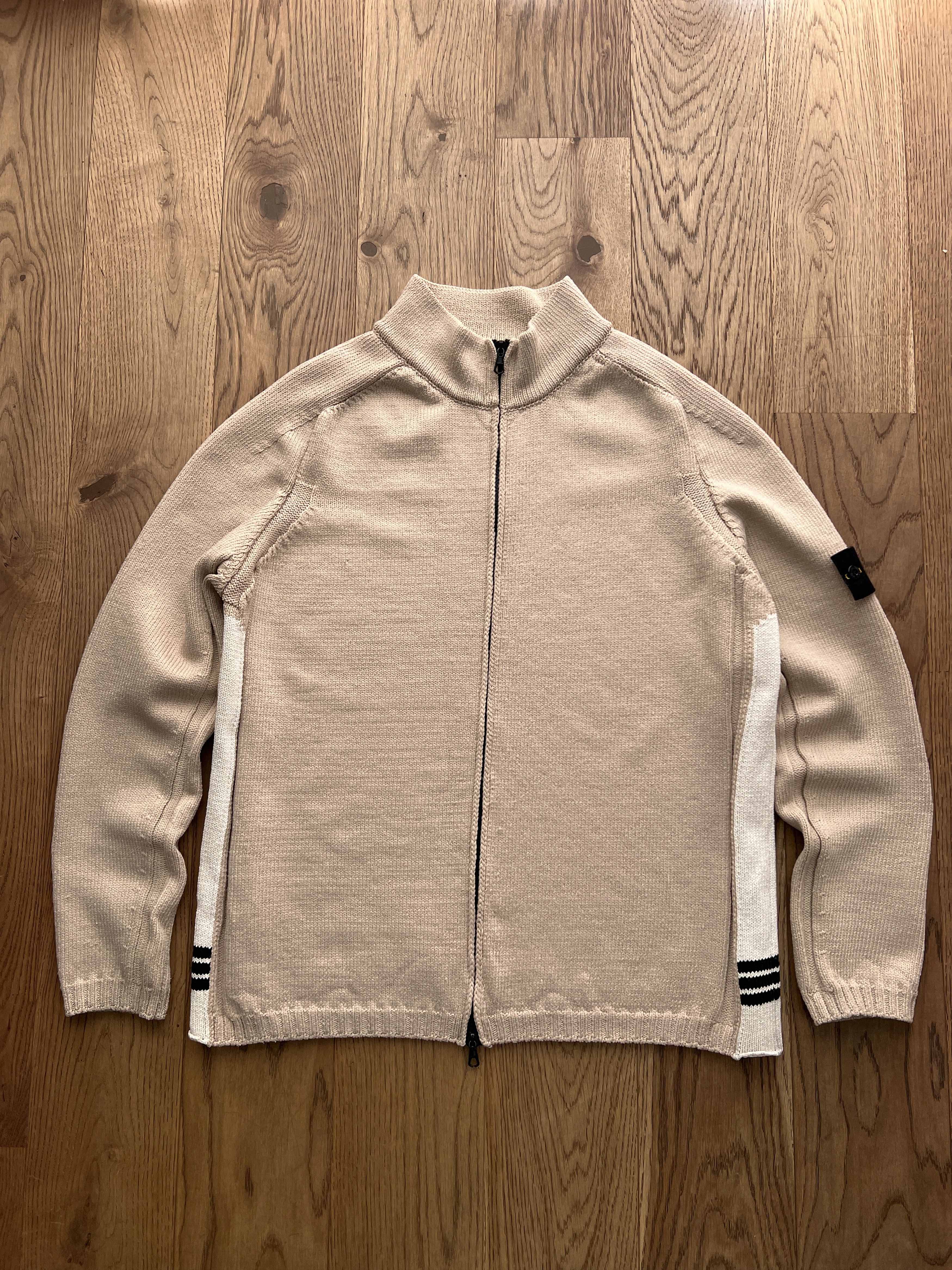 Massimo Osti 2000s VINTAGE STONE ISLAND KNIT SWEATER RARE Size US L / EU 52-54 / 3 - 13 Thumbnail
