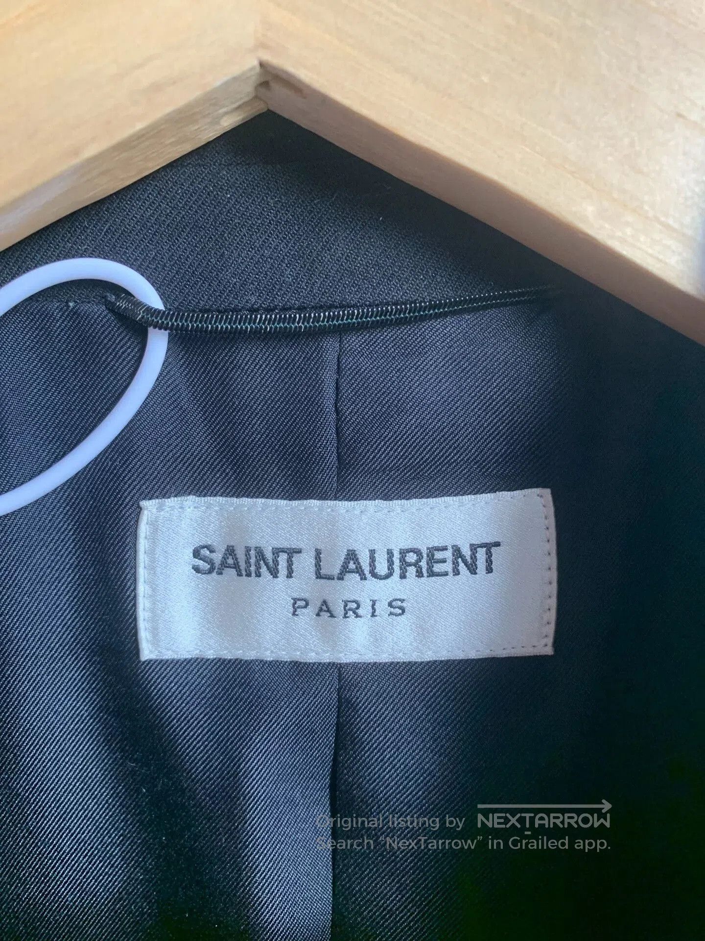 Saint Laurent Paris Saint Laurent Hedi 16FW Crystal Trim Blazer. Size US S / EU 44-46 / 1 - 2 Thumbnail