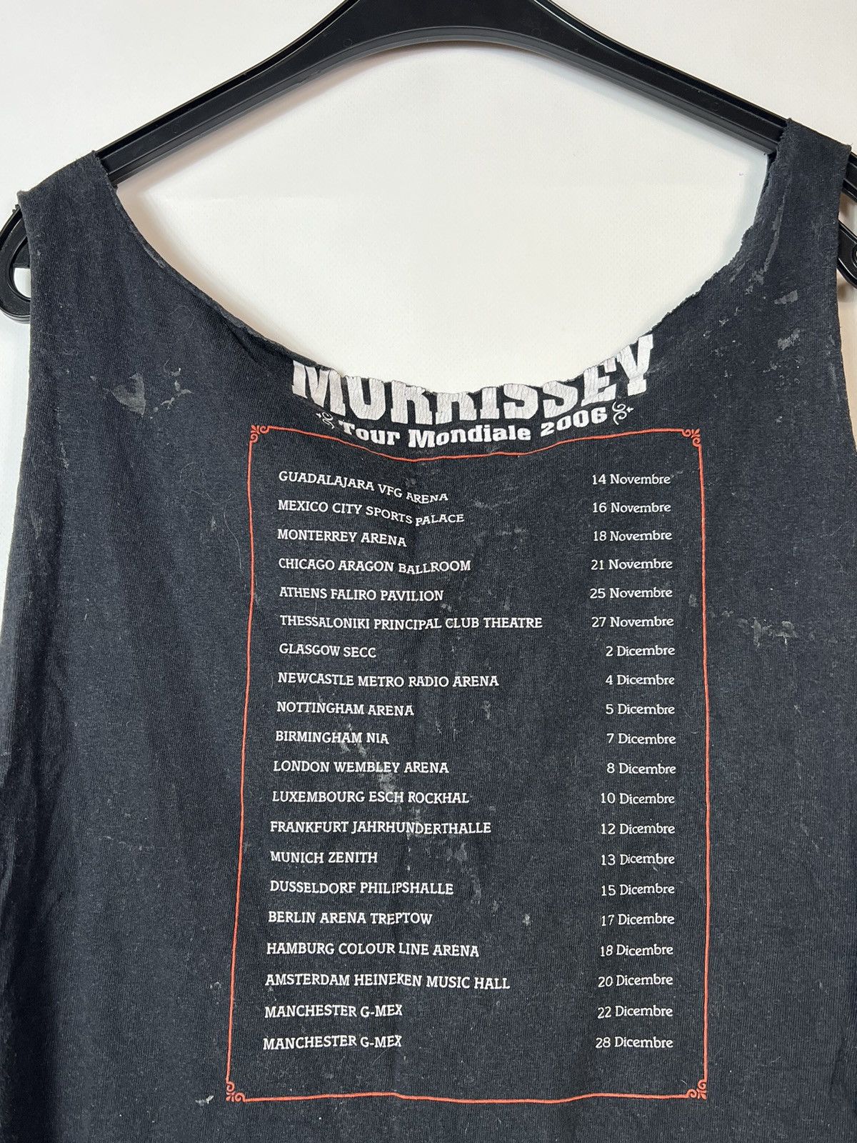 Vintage 🔥1+1=3🔥Morrissey 2006 Vintage Tour Mondiale Tank Top Tee Size US M / EU 48-50 / 2 - 9 Thumbnail