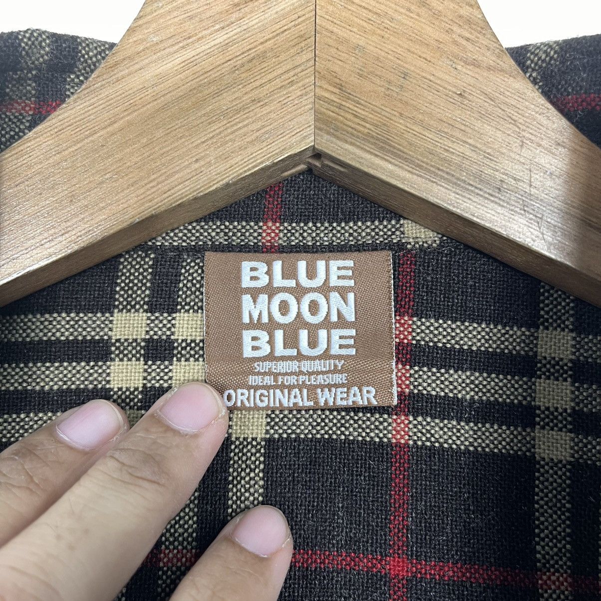 Japanese Brand Vintage Y2K Blue Moon Blue Check Button Shirts Jacket Size US M / EU 48-50 / 2 - 15 Thumbnail