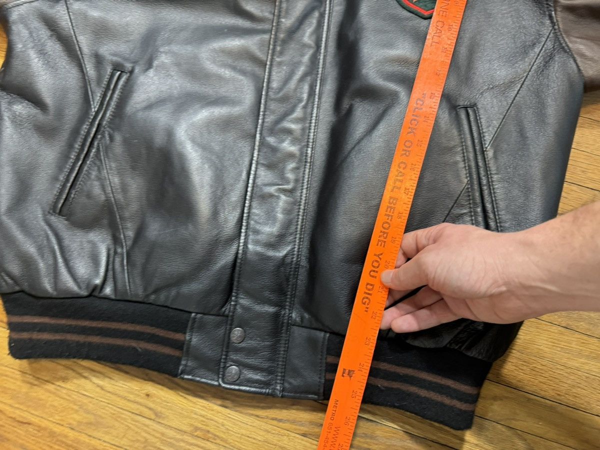 Vintage Vtg North American Hunting Club Life Leather Varsity Jacket Size US L / EU 52-54 / 3 - 10 Thumbnail