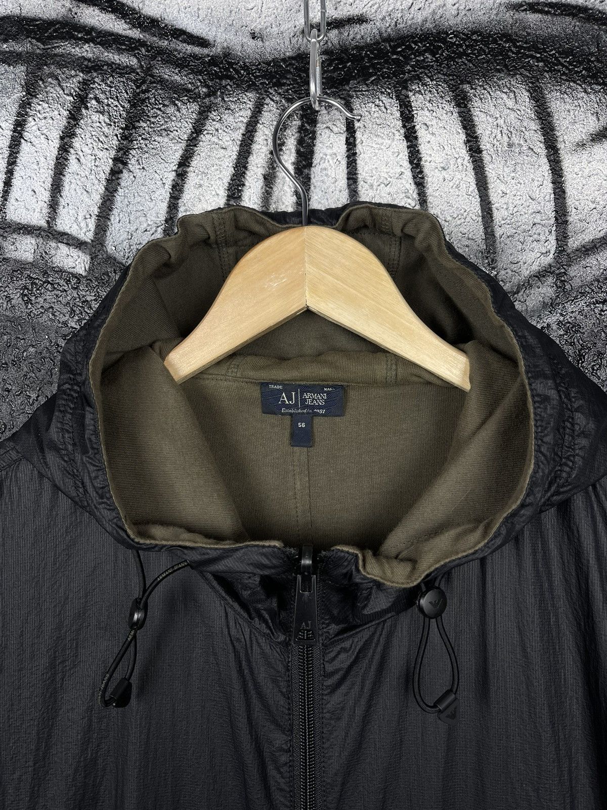 Armani Armani Jeans Black Nylon Reversible Jacket Men’s Size 56 Size US XL / EU 56 / 4 - 5 Thumbnail