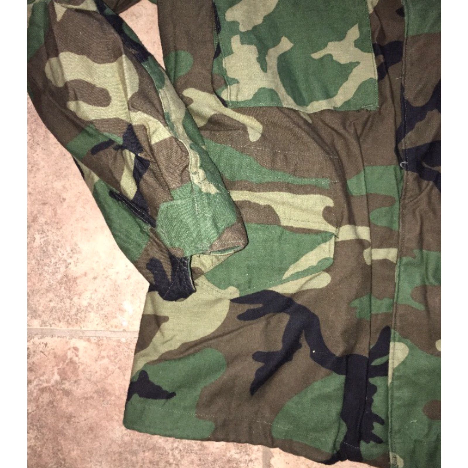 Vintage Mens Camouflage Full Zip Cold Weather Field Coat Size Small Size US S / EU 44-46 / 1 - 3 Thumbnail