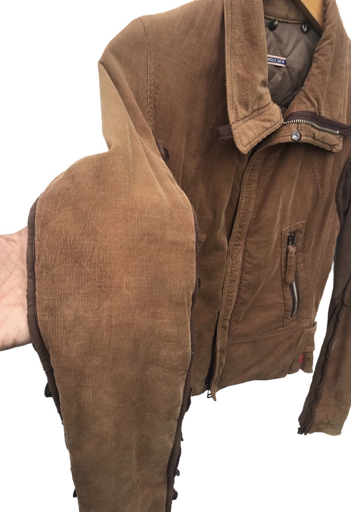Japanese Brand Jungle Cat Distressed Corduroy Women Jacket ( 16”X22” ) Size S / US 4 / IT 40 - 7 Thumbnail