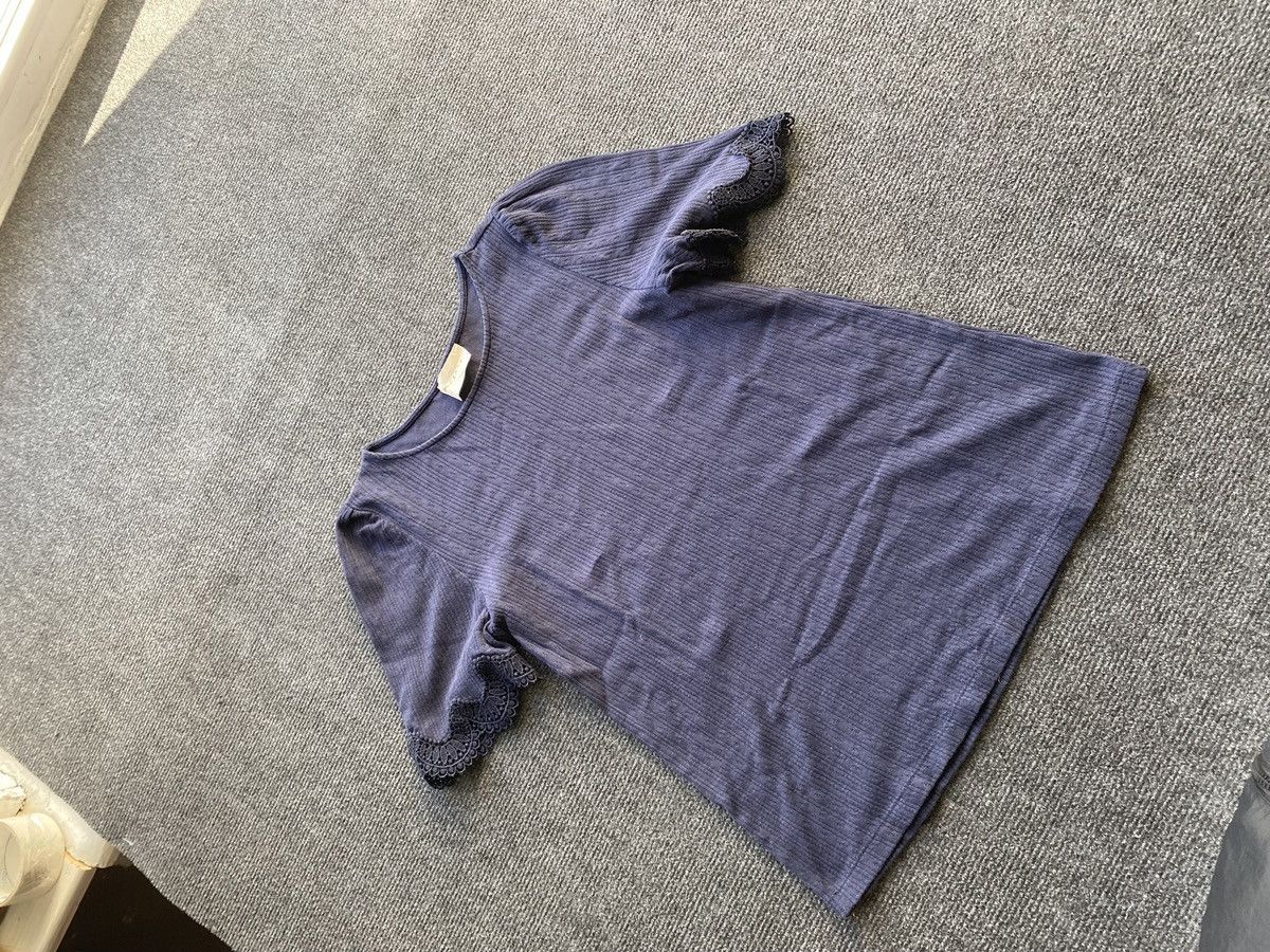 Sezane 🔥Sezane Paris Designer Luxury Blue top women s Size S / US 4 / IT 40 - 2 Thumbnail