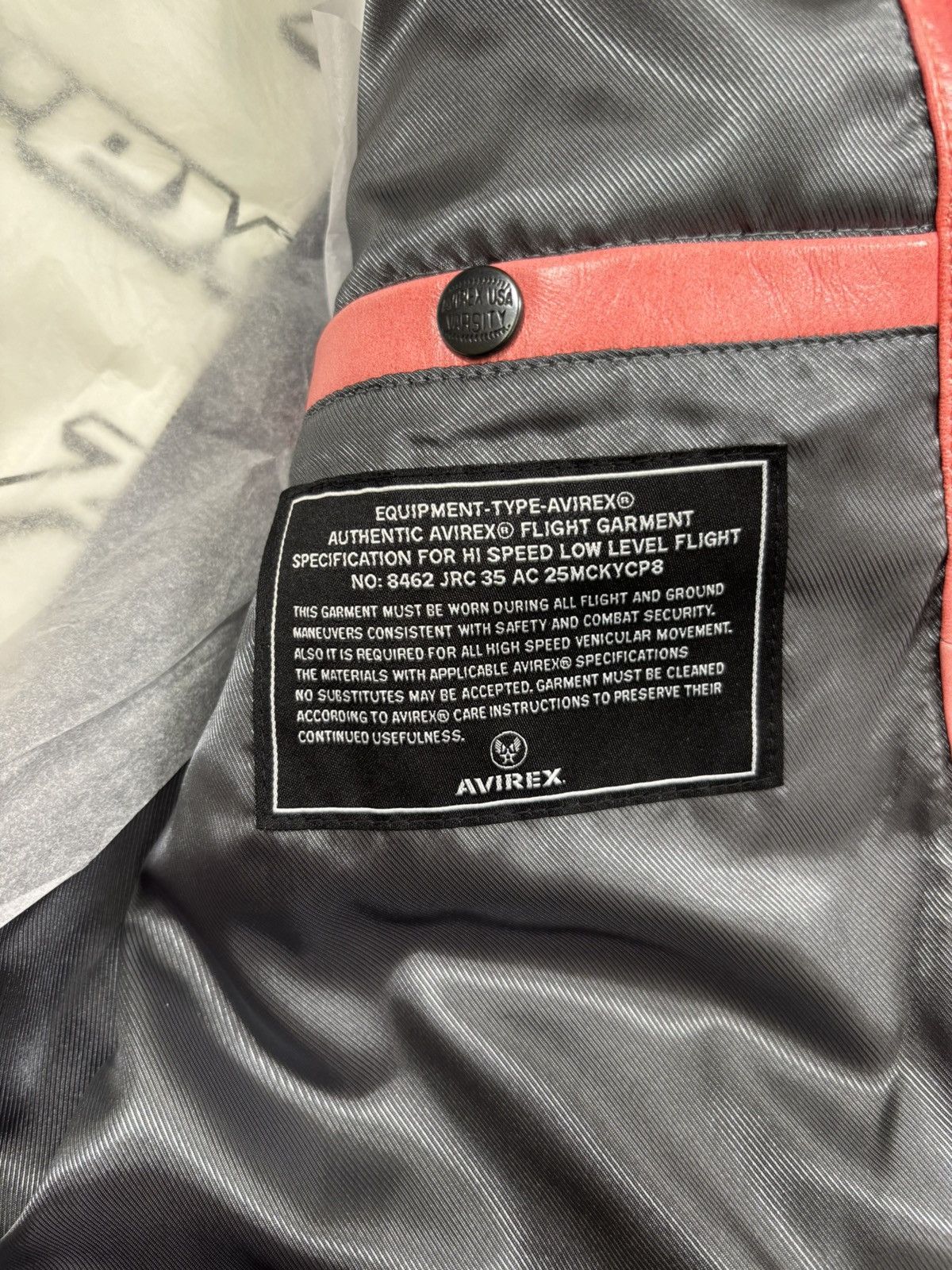 Avirex × HELLSTAR Hellstar x Avirex Jacket, Salvage Red Size US M / EU 48-50 / 2 - 12 Thumbnail