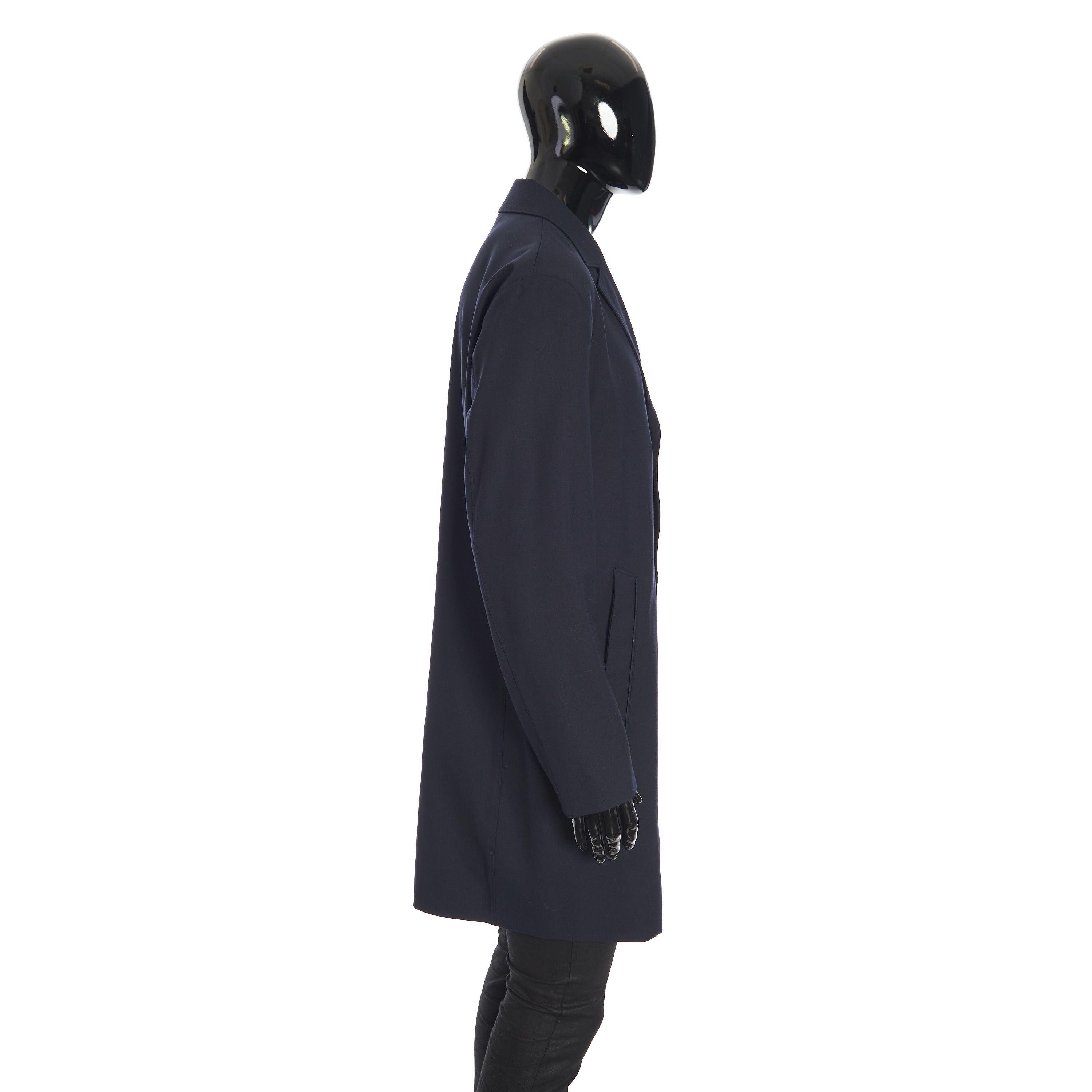 Loro Piana Wallaston Coat In Navy Blue Stretch Wool Size US S / EU 44-46 / 1 - 7 Thumbnail