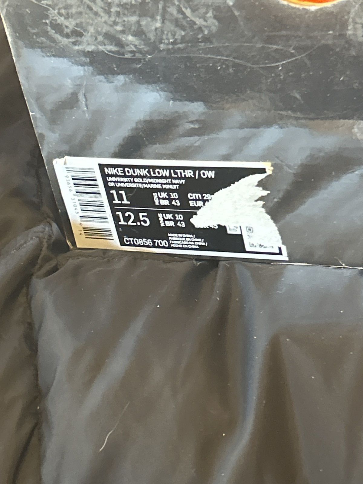 Nike Nike dunk low off white Michigan Size US 11 / EU 44 - 8 Thumbnail