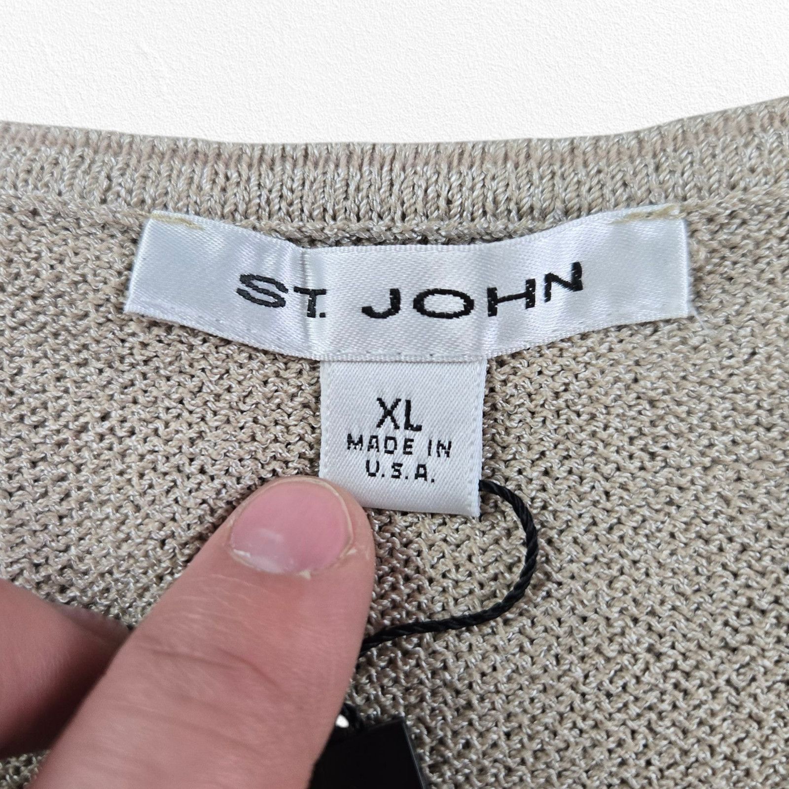 Other St. John Y2K Wool Knit Tank Beige USA Made Size XL Size XL / US 12-14 / IT 48-50 - 4 Thumbnail