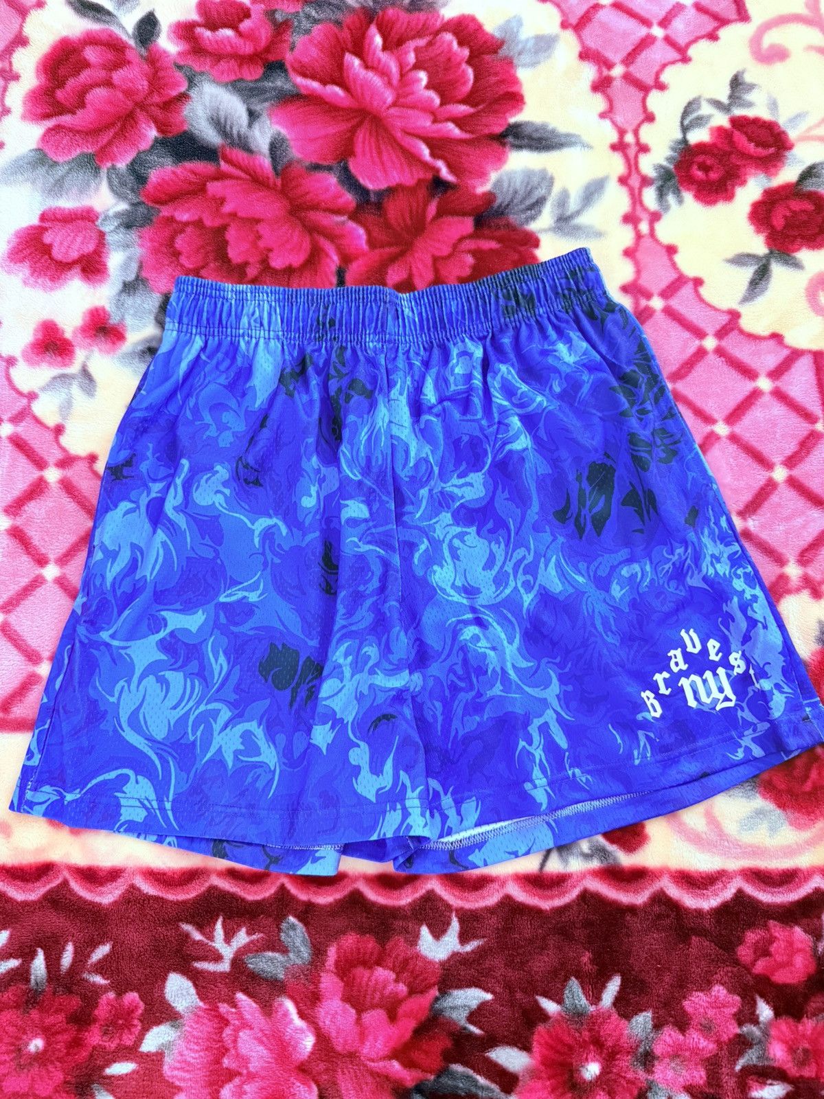 Bravest Studios Bravest Studios “Blue Inferno” Shorts Size XL 🔥 Size US 34 / EU 50 - 1 Thumbnail