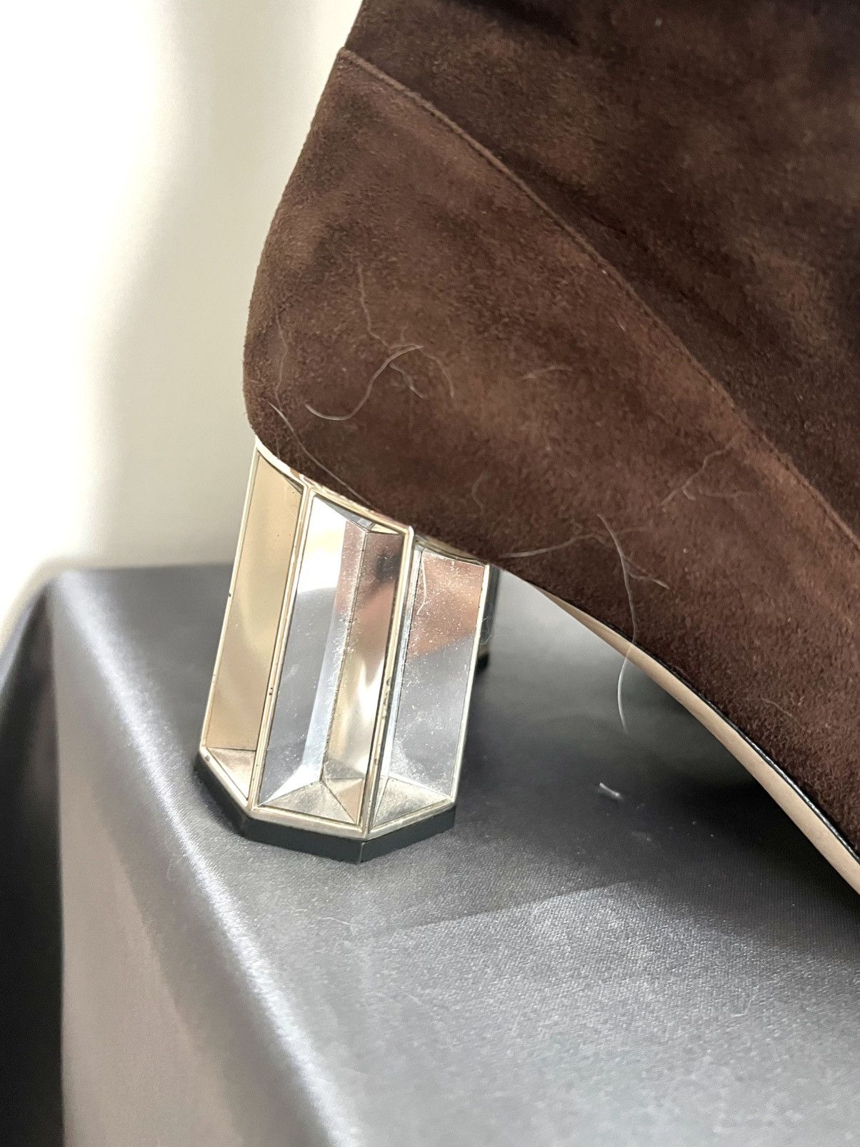 Miu Miu Brown Suede Miu Miu Boots – Size 39 – Good Condition Size US 8 / IT 38 - 4 Thumbnail