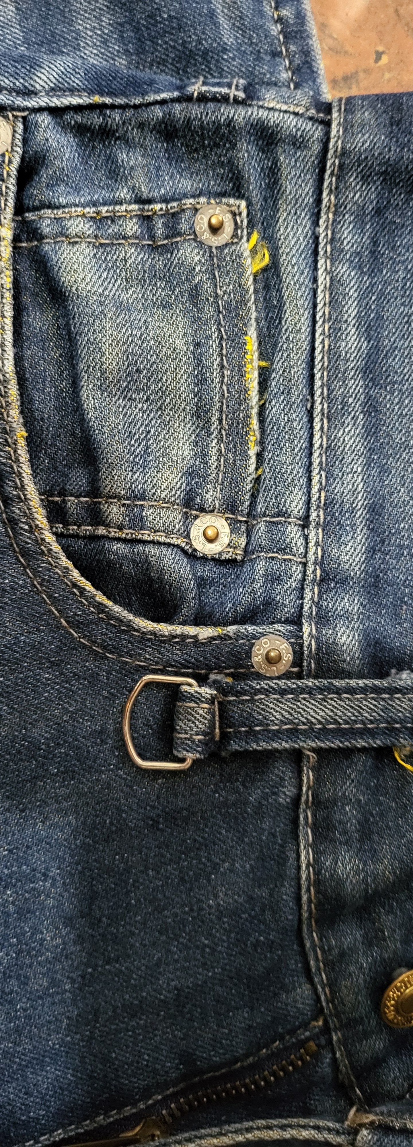 CLOT × Kazuki Kuraishi × Levi's CLOT x KAZUKI x LEVIS GOLD KZKLOT 505 DENIM Size US 32 / EU 48 - 12 Thumbnail