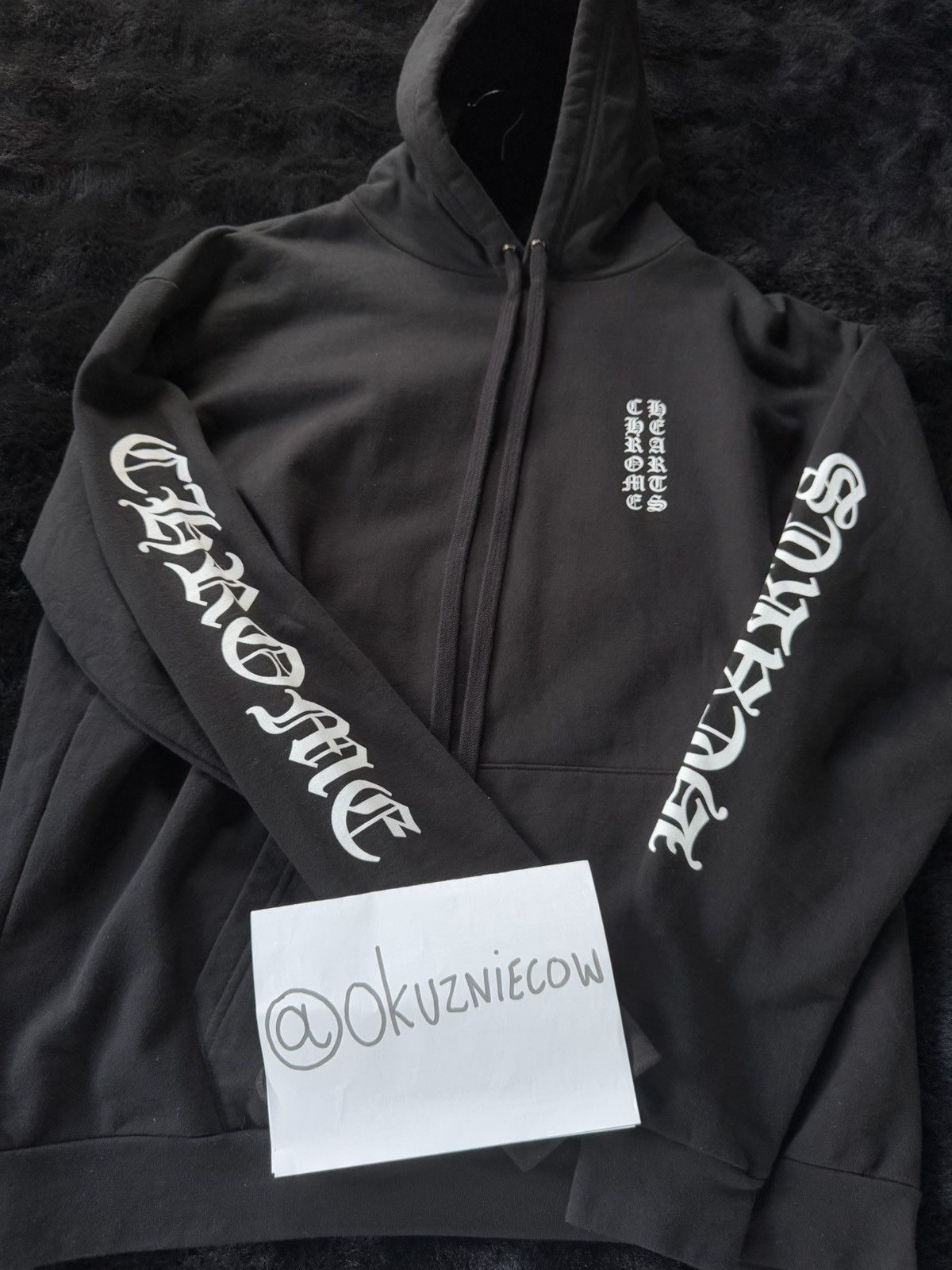 Chrome Hearts Chrome Hearts Scroll Logo Hoodie Size US XL / EU 56 / 4 - 3 Thumbnail
