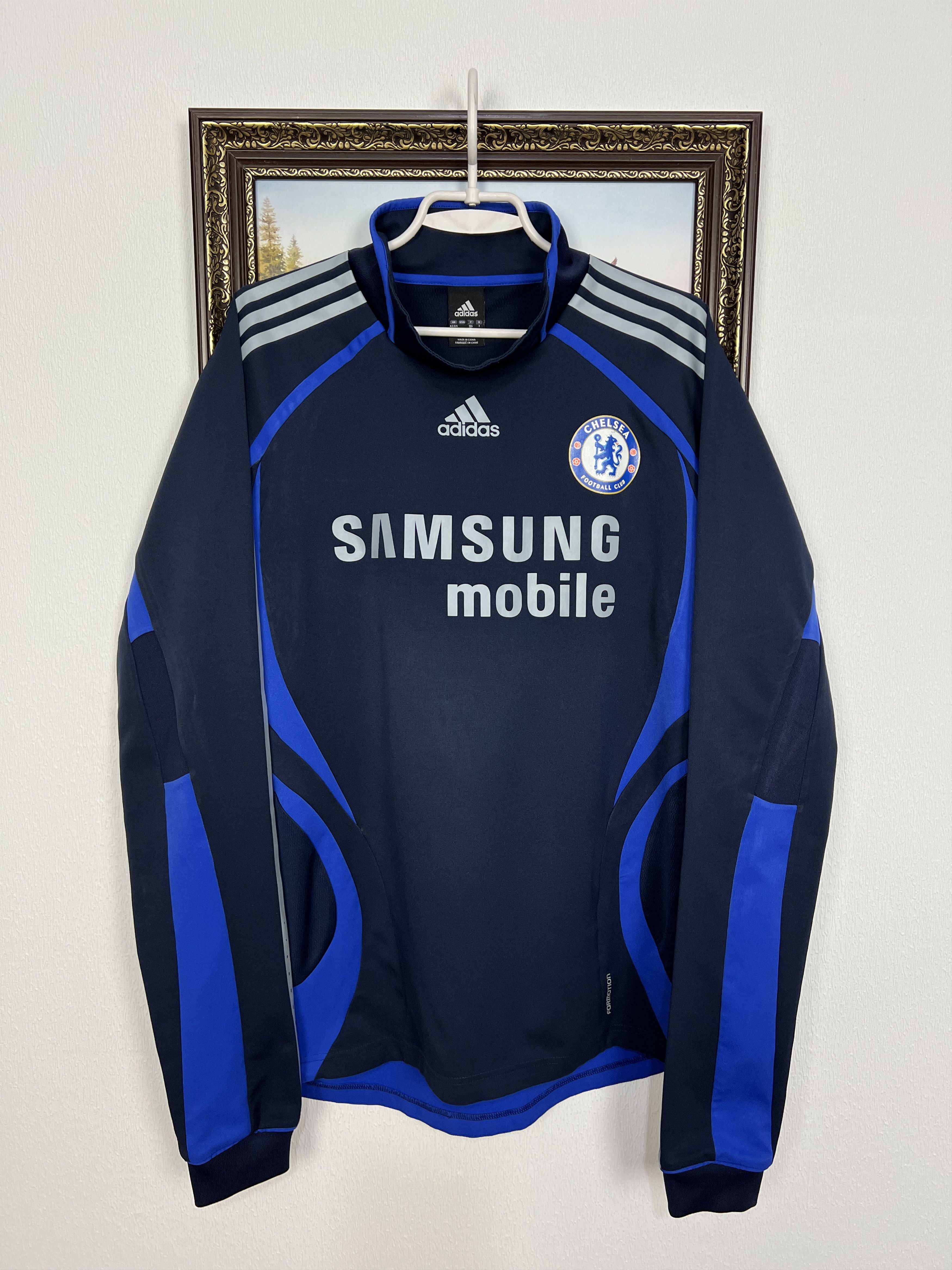 Adidas Vintage Chelsea Football Jacket Player Issue Track Top Size US L / EU 52-54 / 3 - 1 Thumbnail