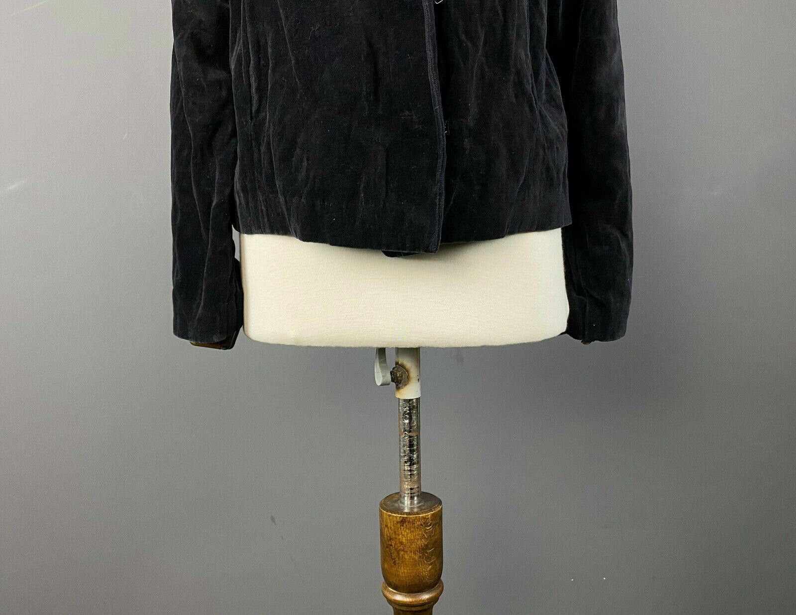 Designer Ladies Annette Gortz Designer Black Collared Jacket Size 40 Size M / US 6-8 / IT 42-44 - 3 Thumbnail
