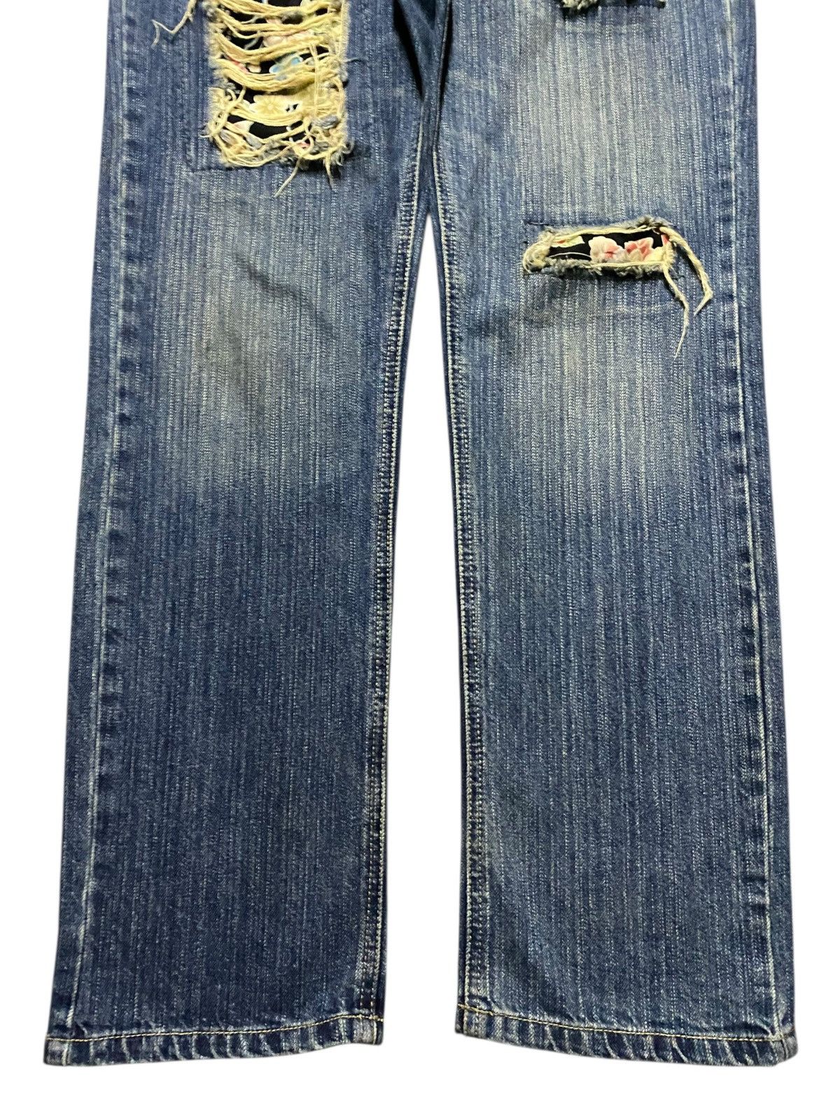 Japanese Brand Japanese Brand Double Waist Distressed Jeans Size US 30 / EU 46 - 5 Thumbnail
