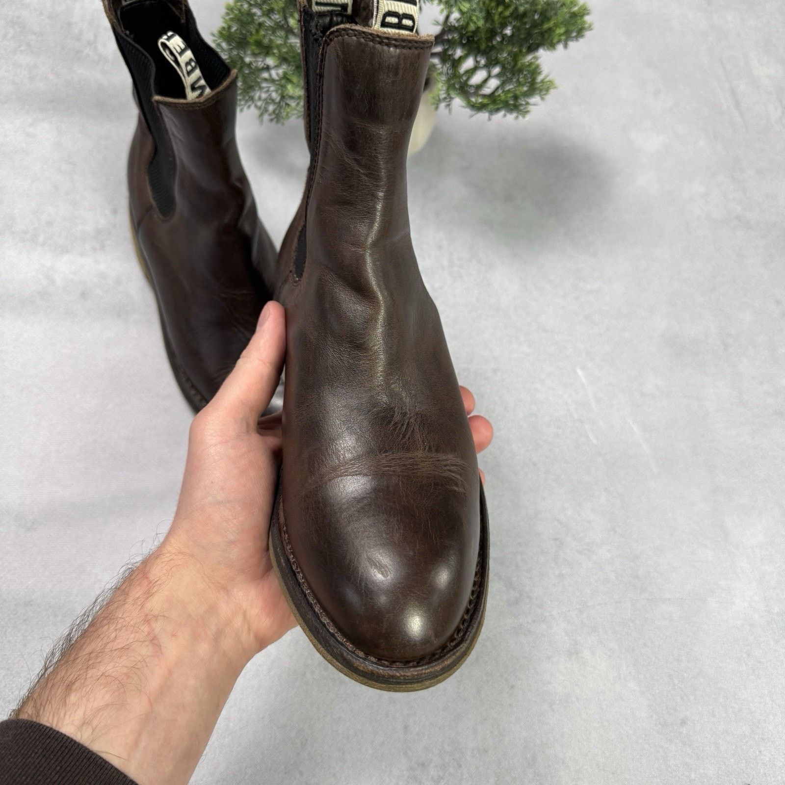 Dirk Bikkembergs Vintage Dirk Bikkembergs Brown Leather Chelsea Boots Size US 8 / IT 38 - 16 Thumbnail
