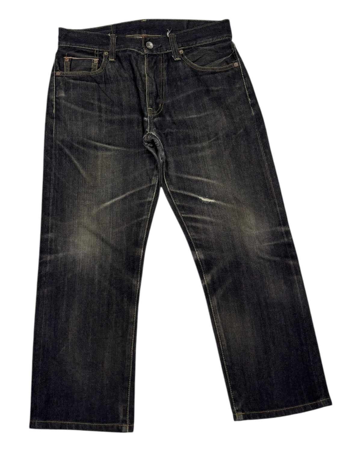 Undercover × Uniqlo DISTRESSED DENIM S002 UNIQLO SELVEDGE JEANS UNDERCOVER STYLE Size US 32 / EU 48 - 4 Thumbnail