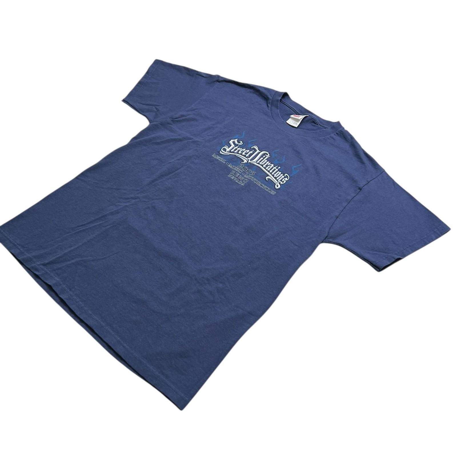 Fruit Of The Loom Street Vibrations Reno Nevada 2005 T-Shirt Men’s L Flames Size US L / EU 52-54 / 3 - 11 Thumbnail