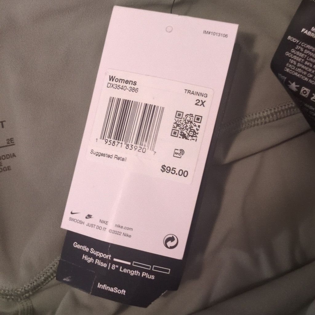 Nike Nike green zenvy cropped leggings size 2X Size 38" / US 16 / IT 52 - 5 Thumbnail