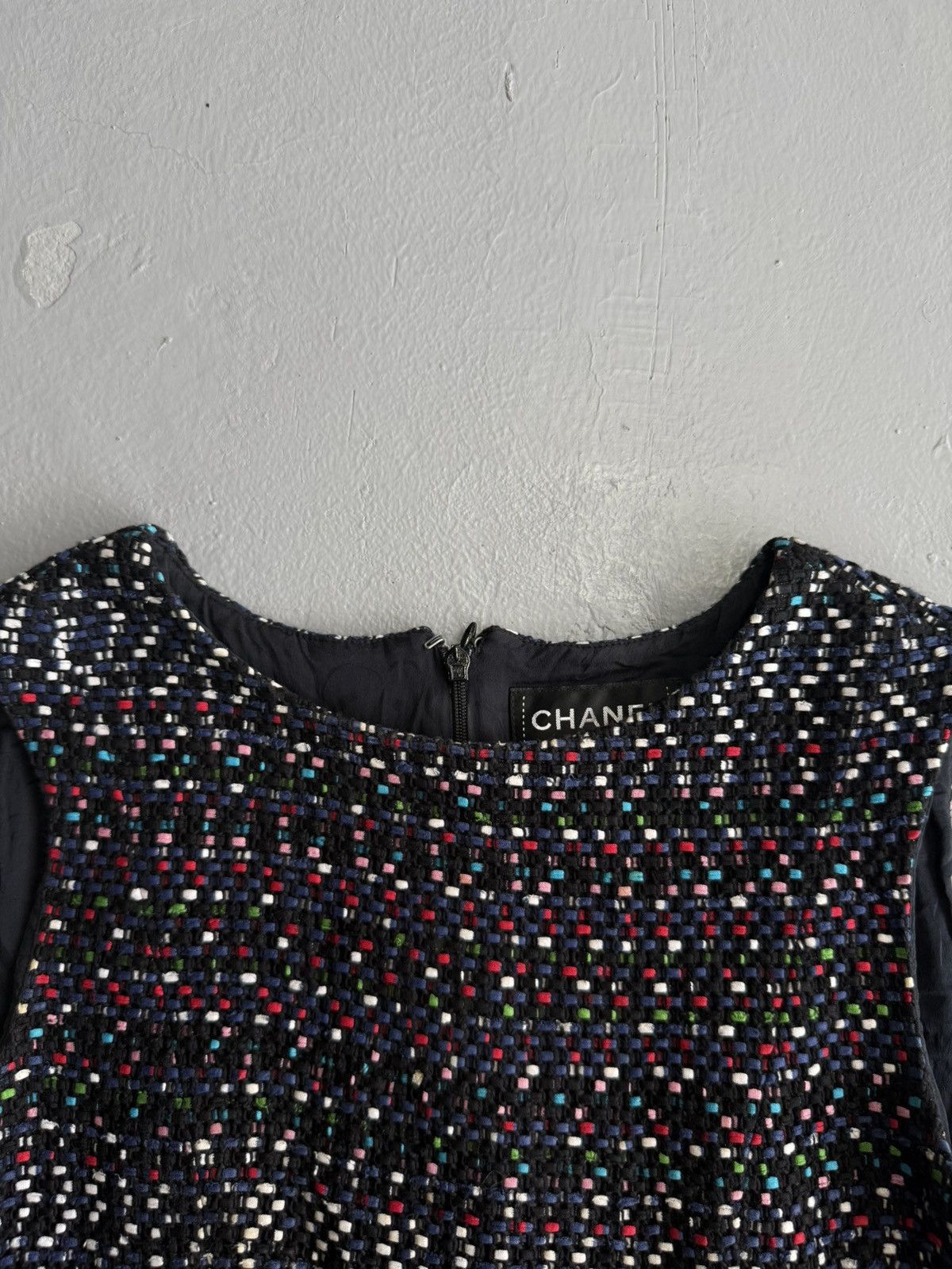 Chanel Chanel - 2017 Pleated Multicolor Tweed Dress Size M / US 6-8 / IT 42-44 - 7 Thumbnail