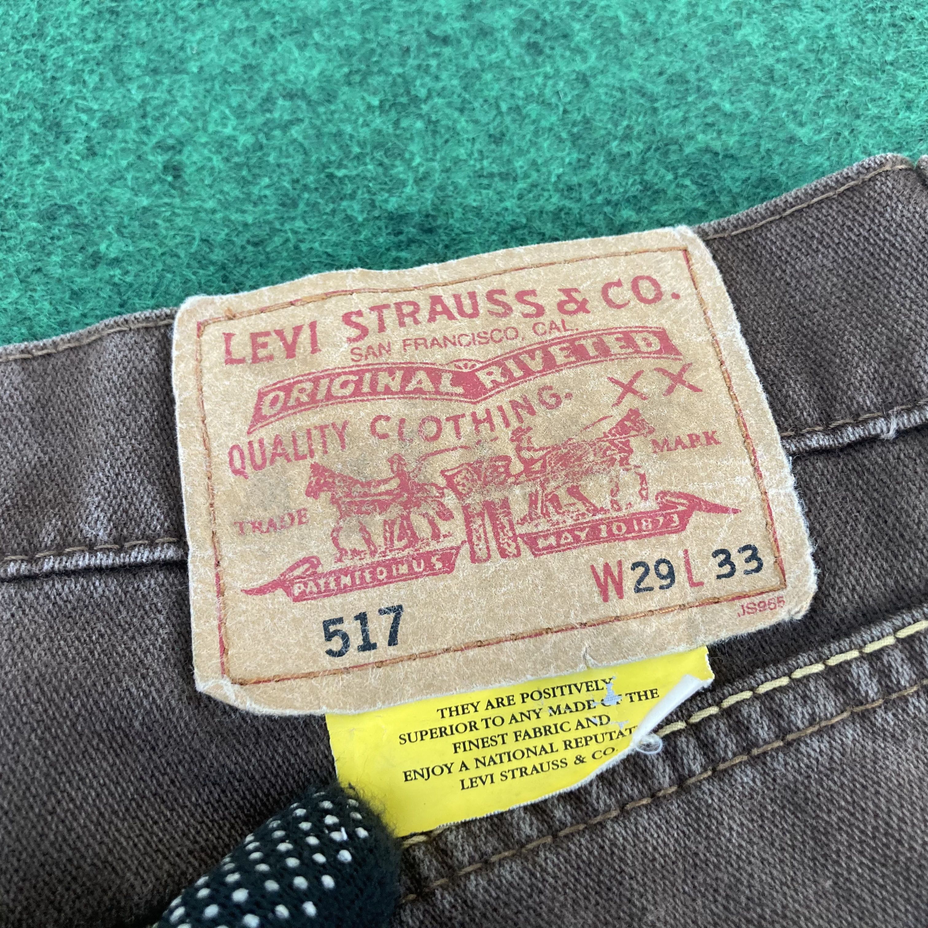 Levi's × Vintage Vtg Levis 517 Flared Denim Bootcut Sz 29 Jeans Size US 29 - 9 Thumbnail