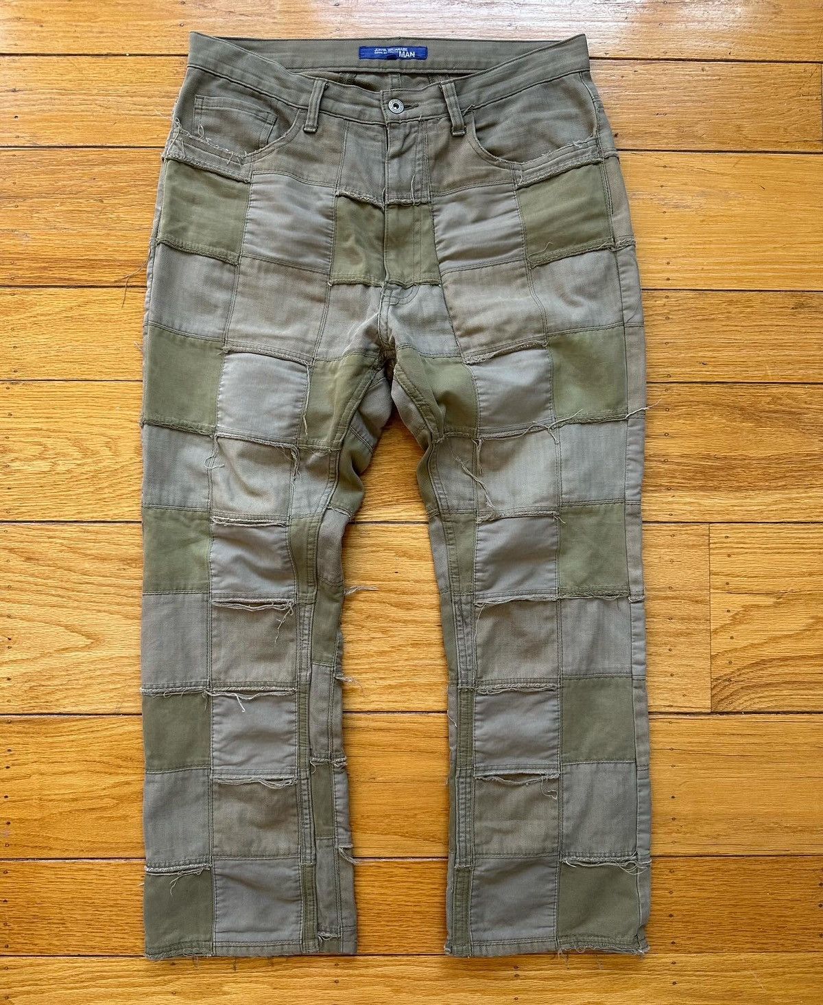 Comme des Garcons AW2006 Junya Watanabe x Comme Des Garçons Patchwork Trousers Size US 33 - 1 Thumbnail