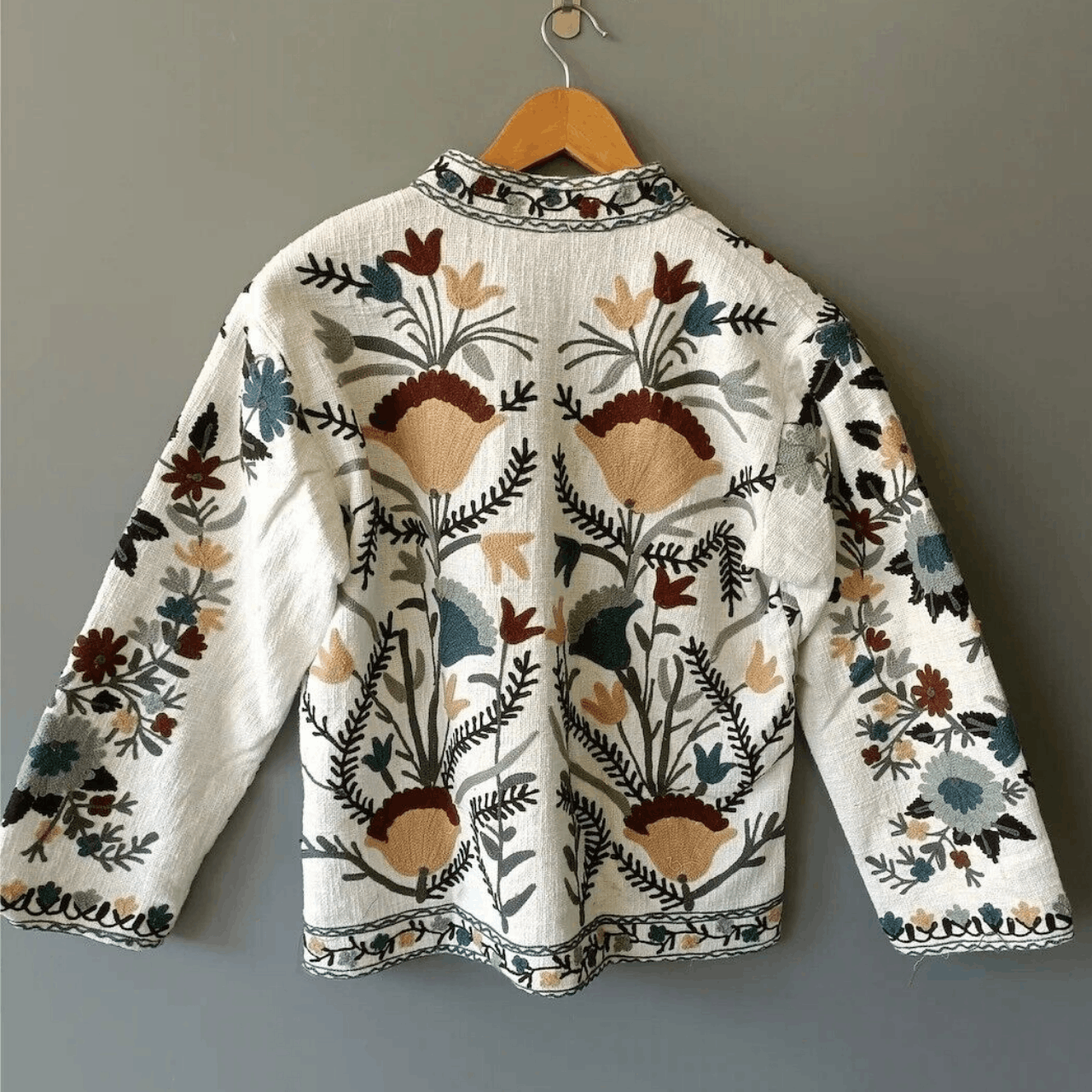 Handmade TNT Suzani Jacket, Winter jacket, quilted jacket Size L / US 10 / IT 46 - 3 Thumbnail