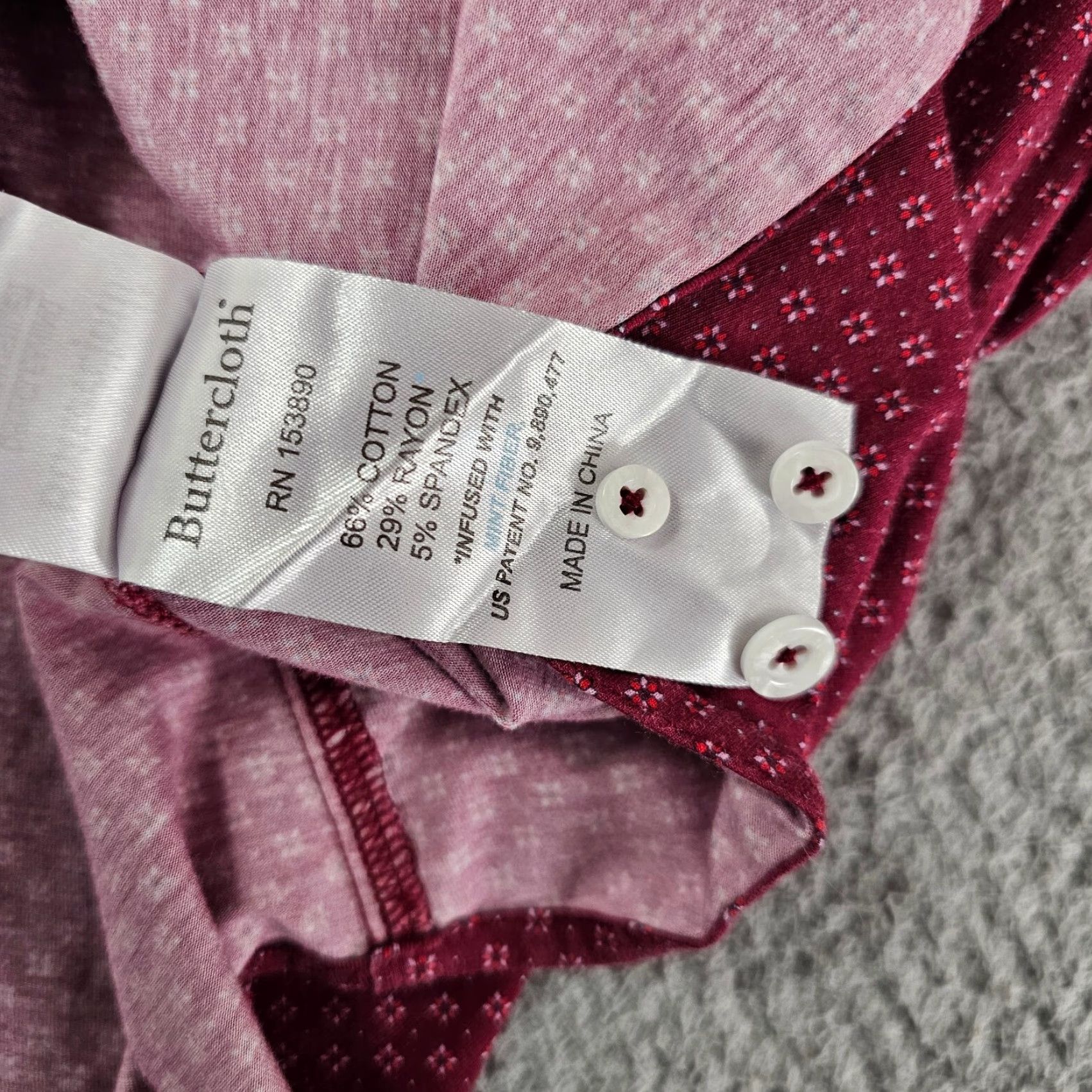 Vintage Buttercloth Red Geometric Button-Down Shirt Mens 3XL Regular Fit Long Sleeve Size US XXL / EU 58 / 5 - 5 Thumbnail