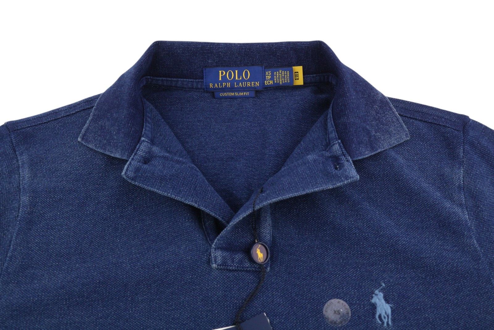 Polo Ralph Lauren CUSTOM SLIM FIT XS Blue Short Sleeve Polo T-Shirt 84539 Size US XS / EU 42 / 0 - 4 Thumbnail