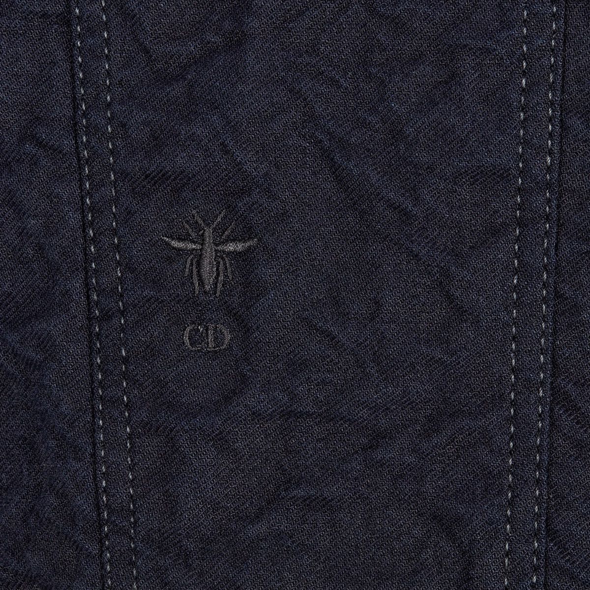Dior o1bcso1str0225 Cropped Jacket in Deep Blue Size XL / US 12-14 / IT 48-50 - 3 Thumbnail
