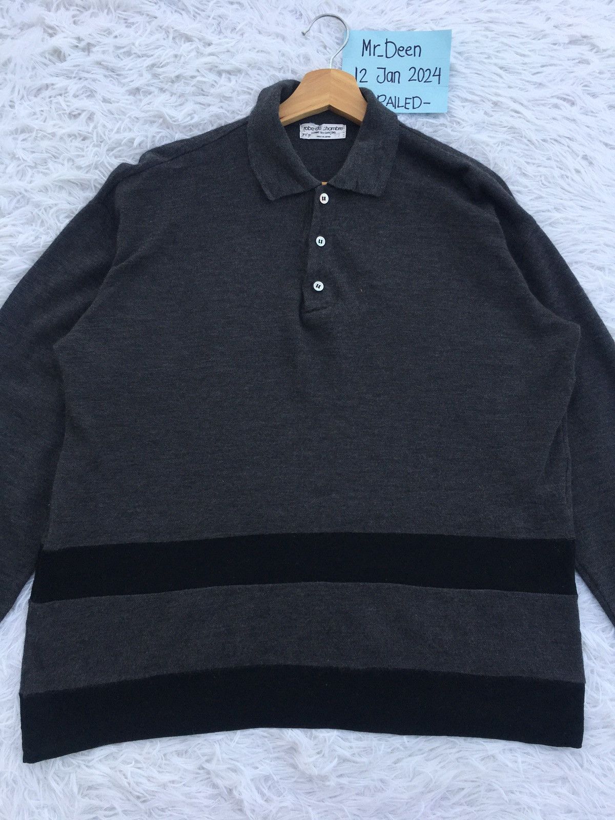 Comme des Garcons Vtg 90s Robe de Chambre Comme des Garcons wool Long sleeve Size US L / EU 52-54 / 3 - 8 Thumbnail
