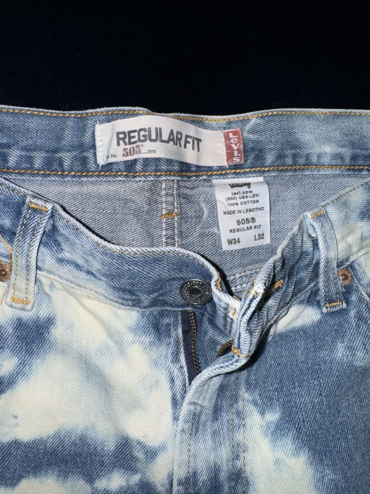 Levi's × Levi's Made & Crafted × Levi's Vintage Clothing Levis regular fit custom bleached Size US 34 / EU 50 - 4 Thumbnail