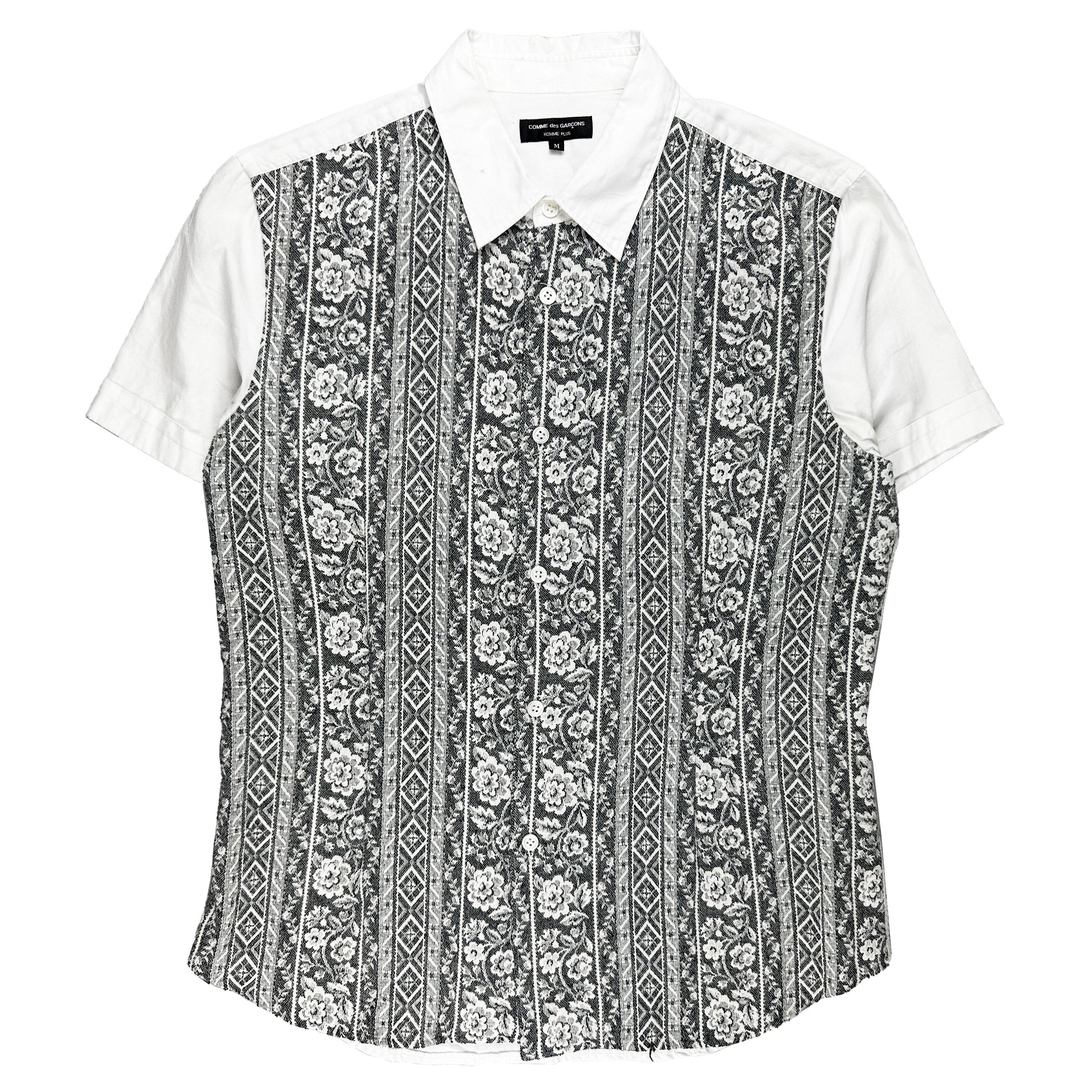 Comme des Garcons Homme Plus AD2000 Gobelin Short Sleeve Button Up Size US S / EU 44-46 / 1 - 1 Preview