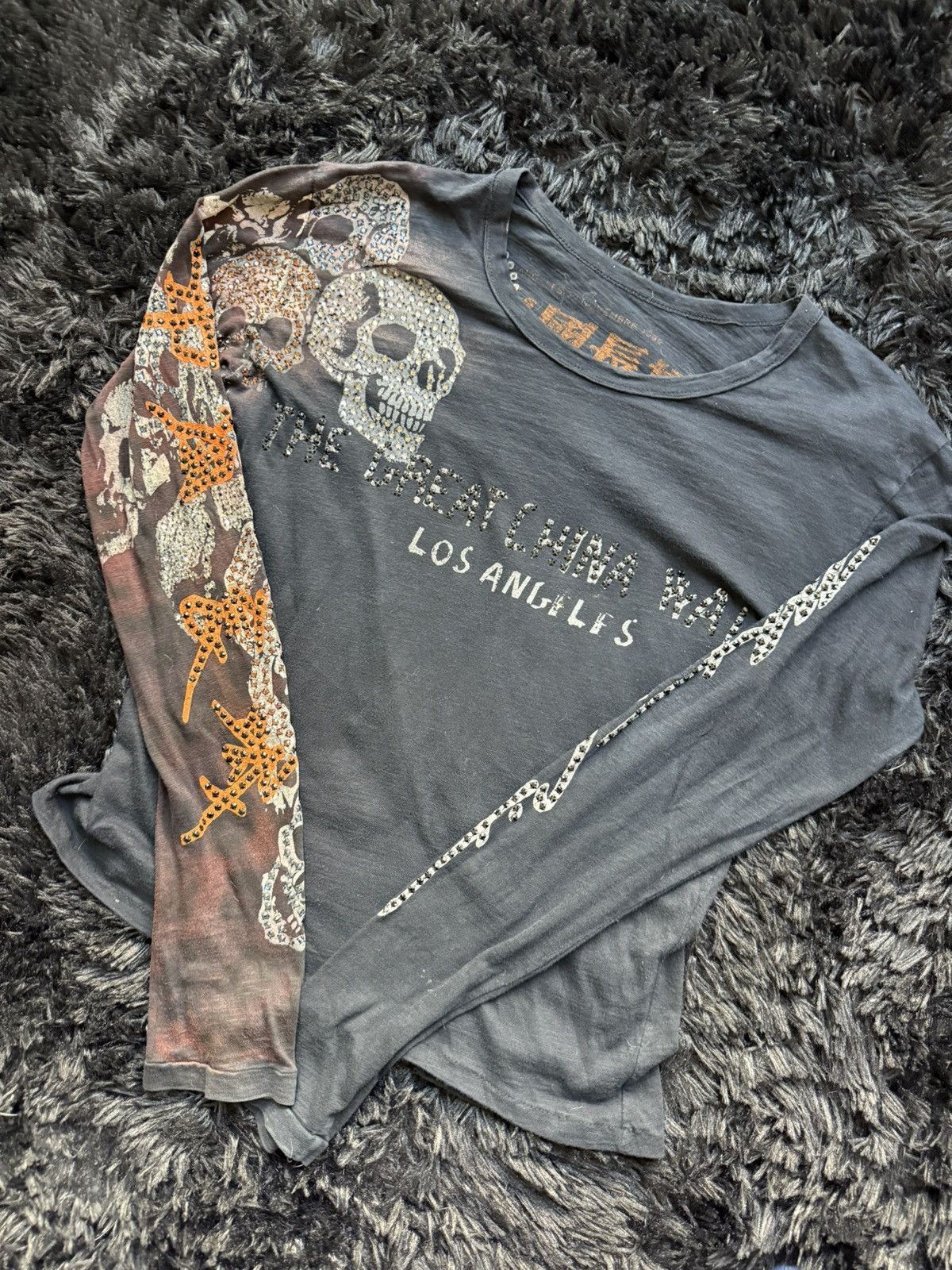 The Great China Wall Swarovski Skull Long Sleeve 2005 Size US S / EU 44-46 / 1 - 2 Thumbnail
