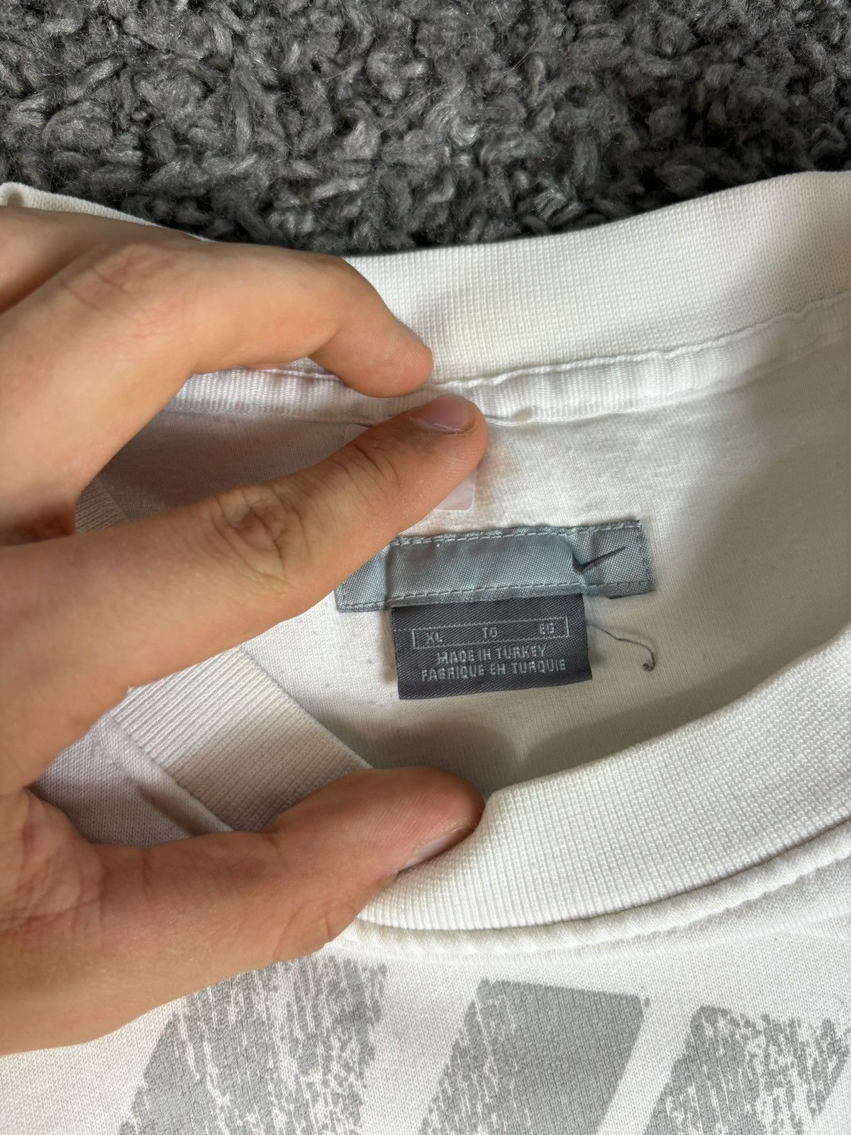 Nike × Vintage Vintage Nike Embroidered Spellout Crewneck Sweatshirt Size US XL / EU 56 / 4 - 5 Thumbnail
