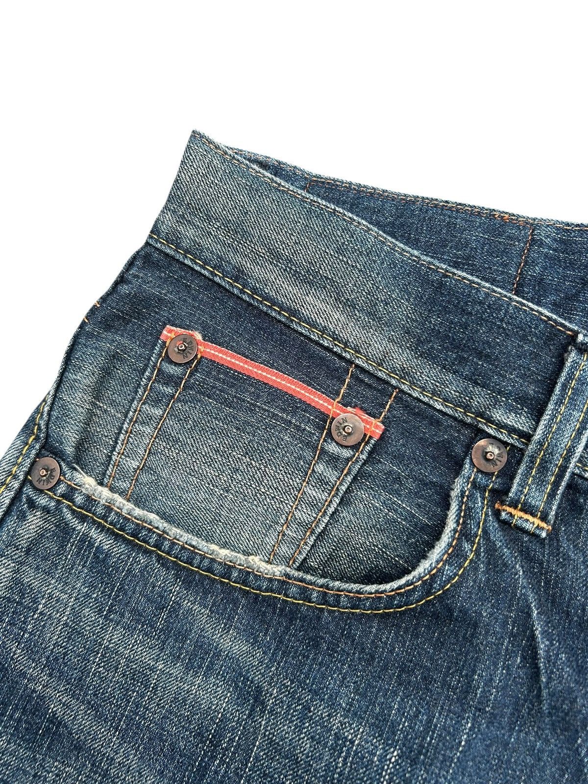 Kapital Vintage Edwin 505V Selvedge Repair Distressed Denim Jeans Size US 36 / EU 52 - 11 Thumbnail