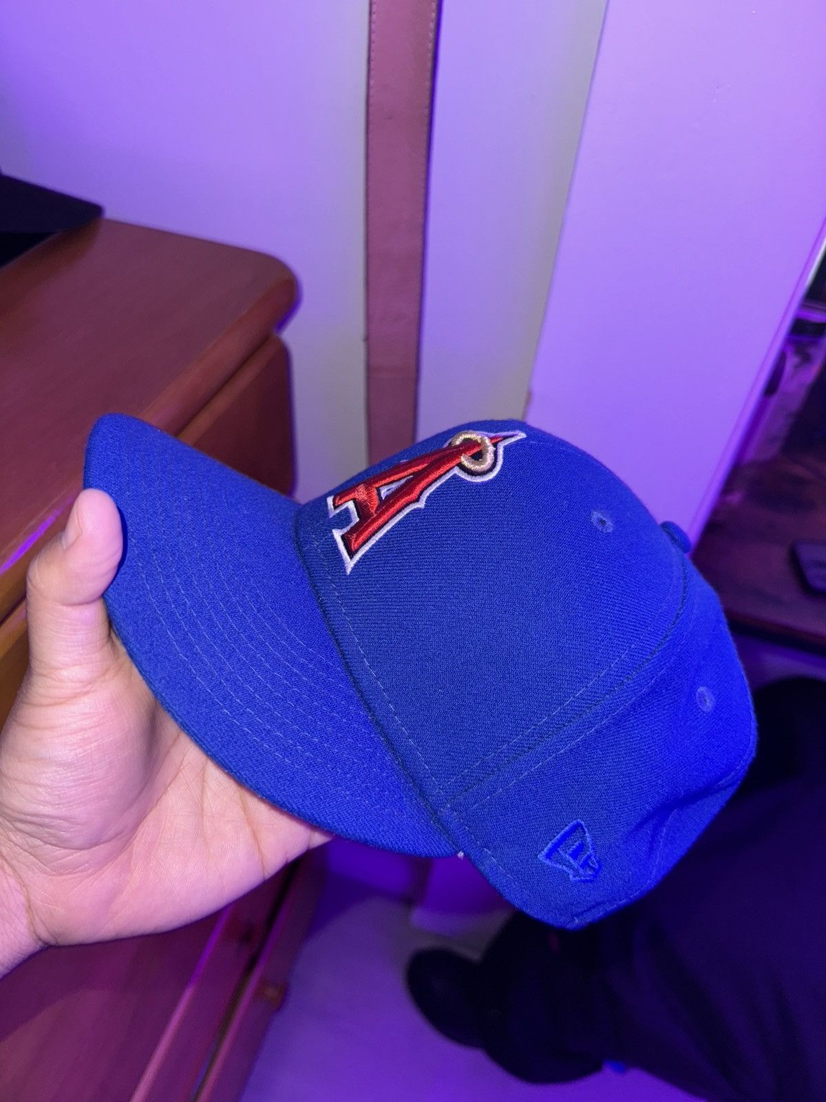 New Era Angels Blue fitted Size 38 - 2 Thumbnail