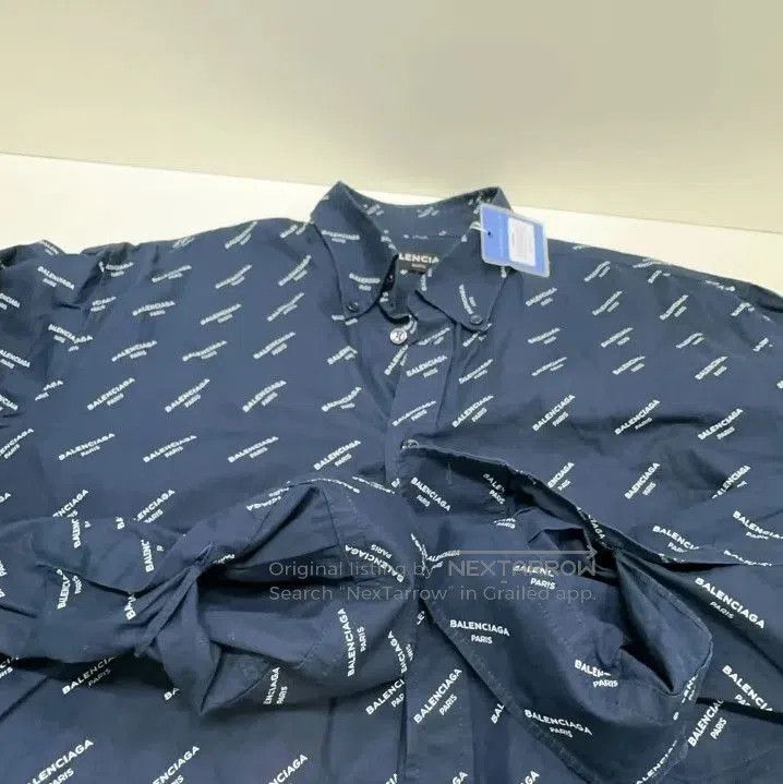 Balenciaga Balenciaga Letter Print Long Sleeve Shirt. Size US M / EU 48-50 / 2 - 8 Thumbnail