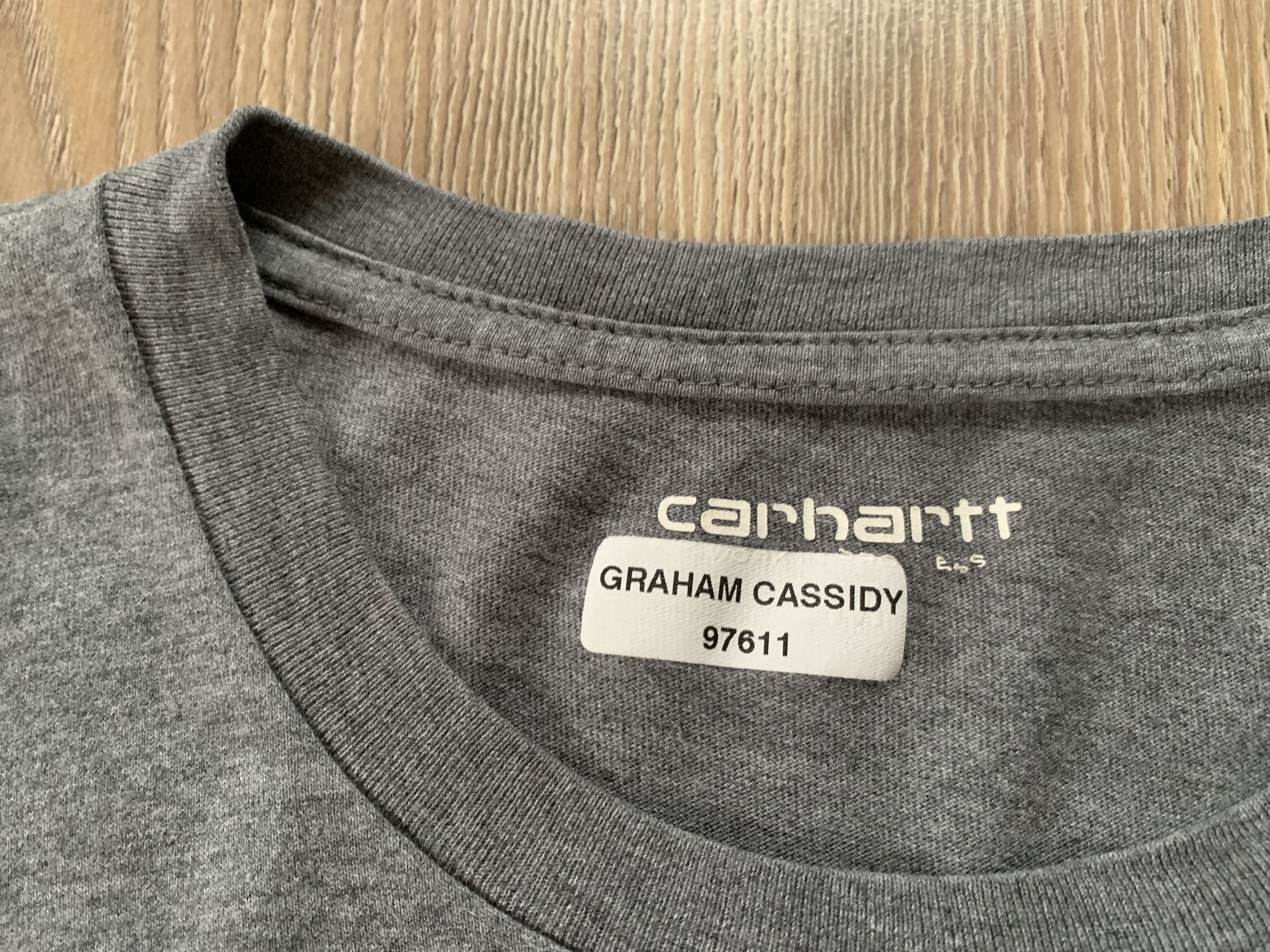 Carhartt × Vintage Vintage Carhartt Grey Base T-Shirt Size US S / EU 44-46 / 1 - 7 Thumbnail