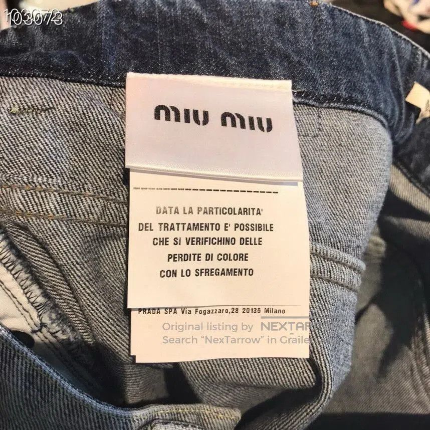 Miu Miu Miu Miu Wide. Size 25" / US 0 / IT 36 - 4 Thumbnail