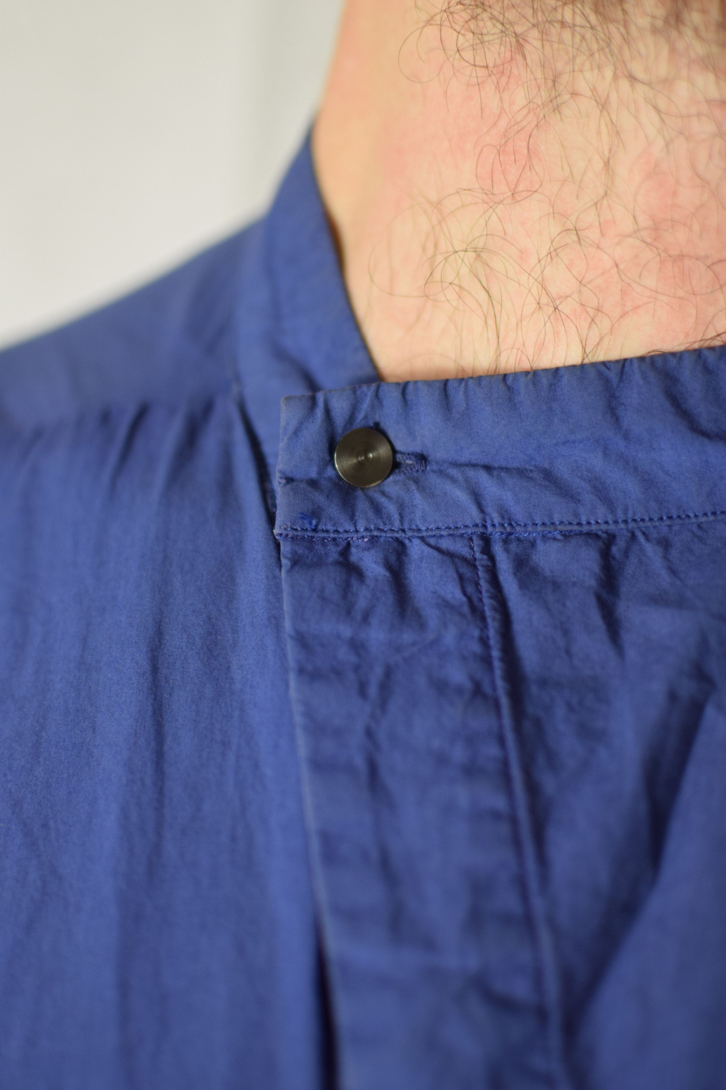 Boris Bidjan Saberi BBS SS15 Nuclear Blue Shirt - SHIRT3 F1501F Size US M / EU 48-50 / 2 - 9 Thumbnail