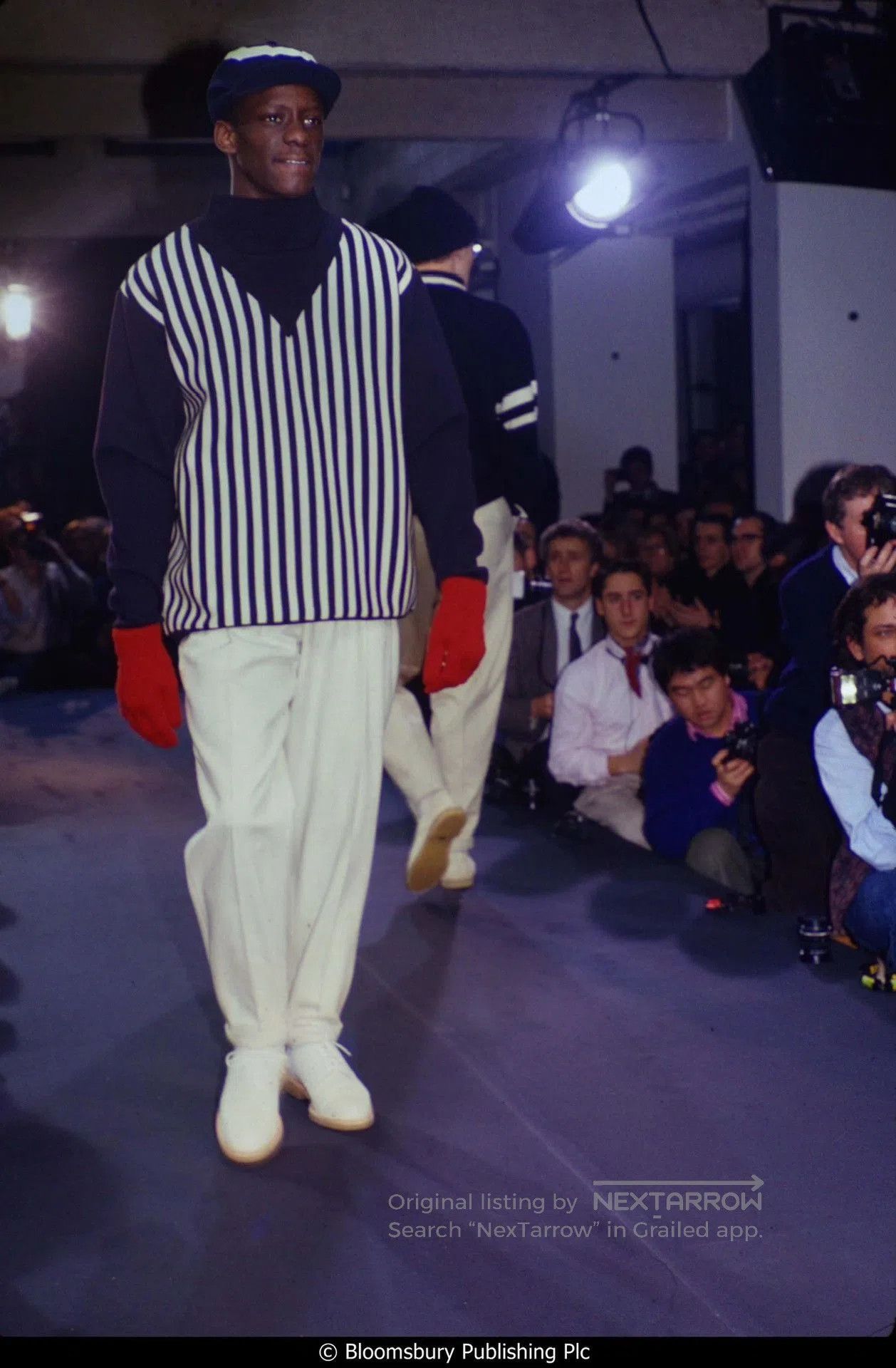 Yohji Yamamoto Yohji Yamamoto 1990SS Double Collar Striped Sweater. Size US M / EU 48-50 / 2 - 2 Thumbnail