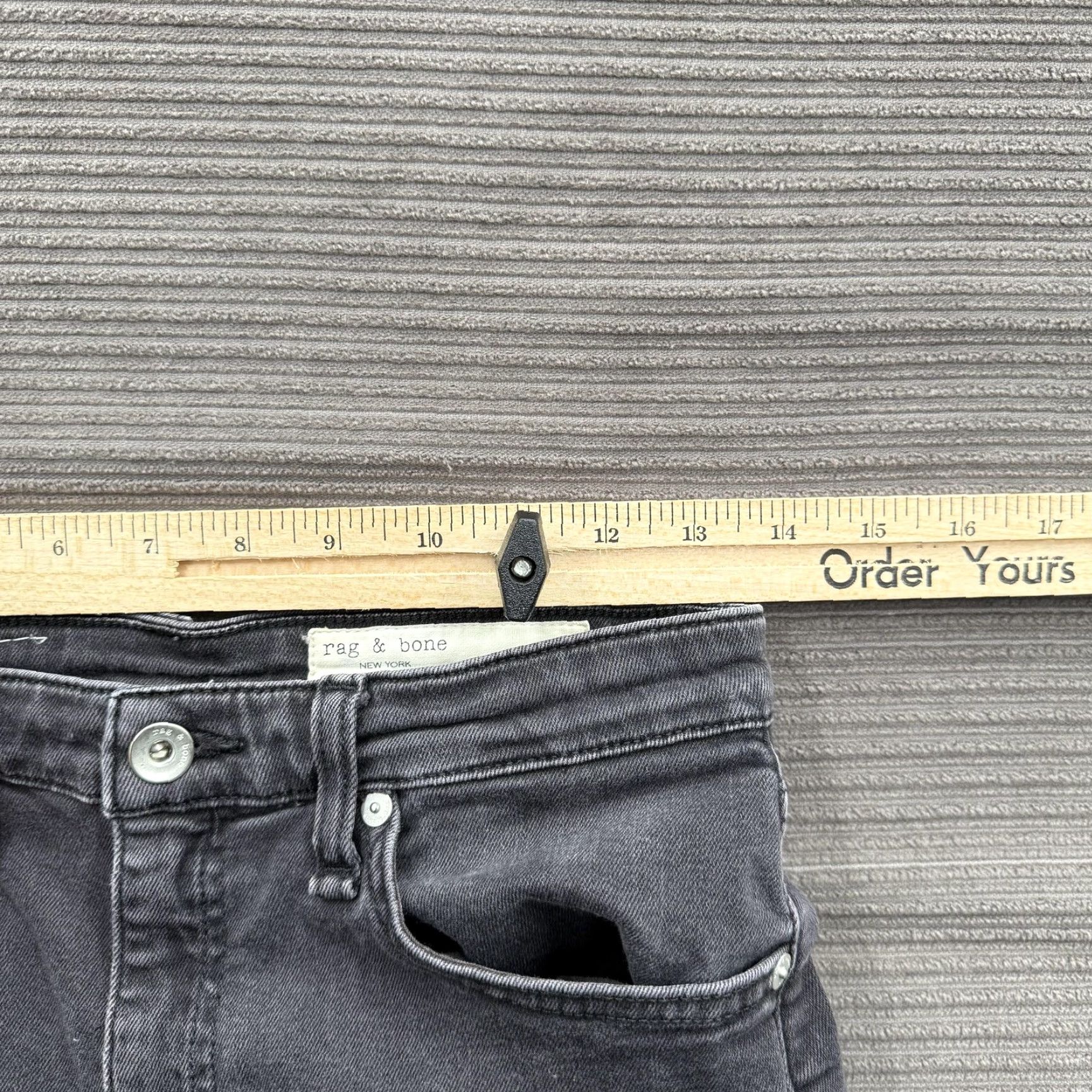 Rag & Bone rag & bone Jeans Womens 27 Gray Nina High Rise Ankle Skinny WYTHE Stretch Denim Size 27" / US 4 / IT 40 - 6 Thumbnail