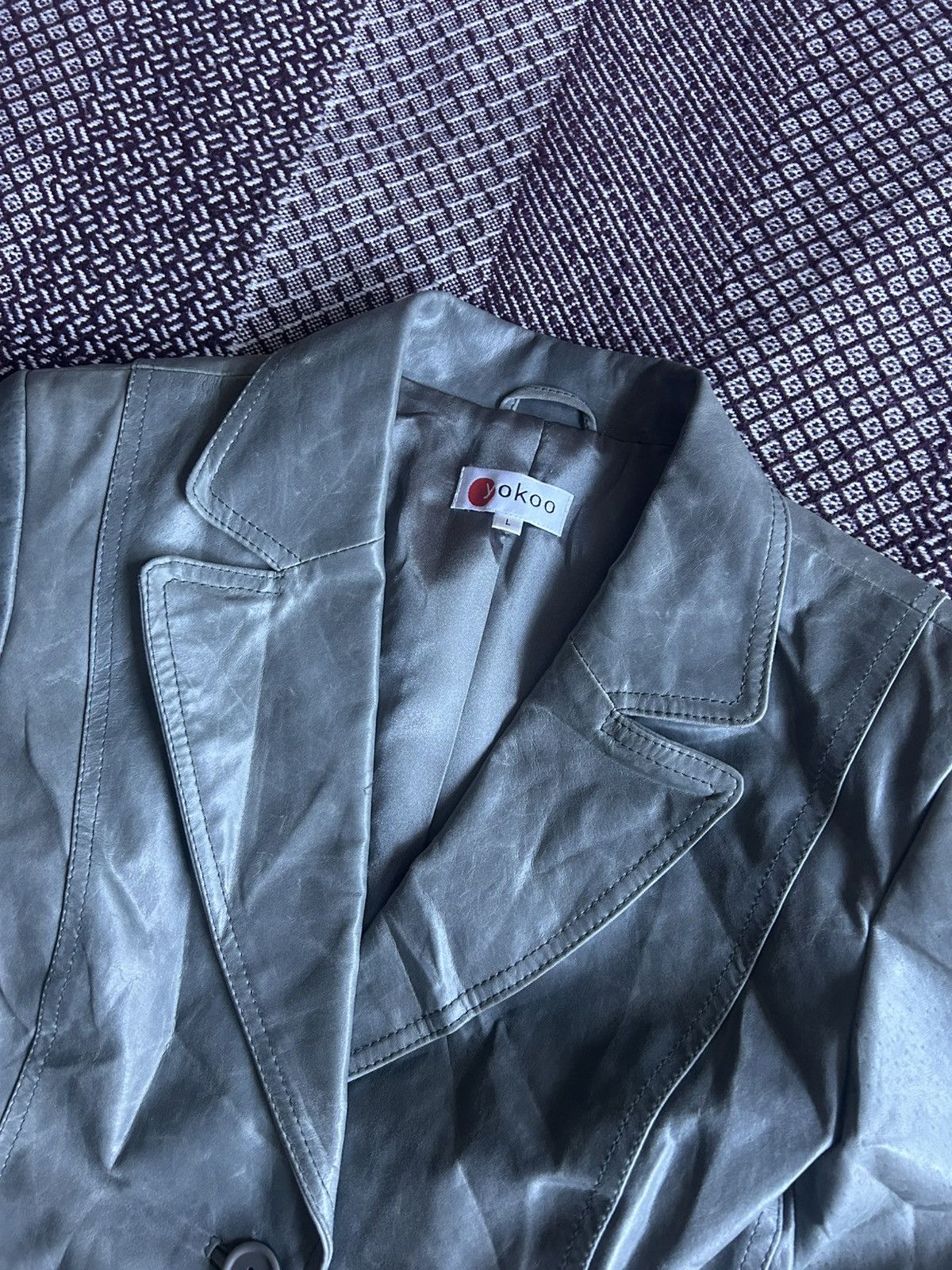 Genuine Leather Vintage Yokoo Real Leather Jacket Japanese Style Size Large Size L / US 10 / IT 46 - 6 Thumbnail