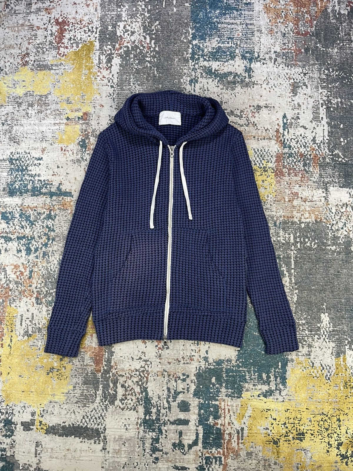 TATRAS Seagreen Tatras Japan Big Waffle Knit Hooded Jacket Size US S / EU 44-46 / 1 - 2 Thumbnail