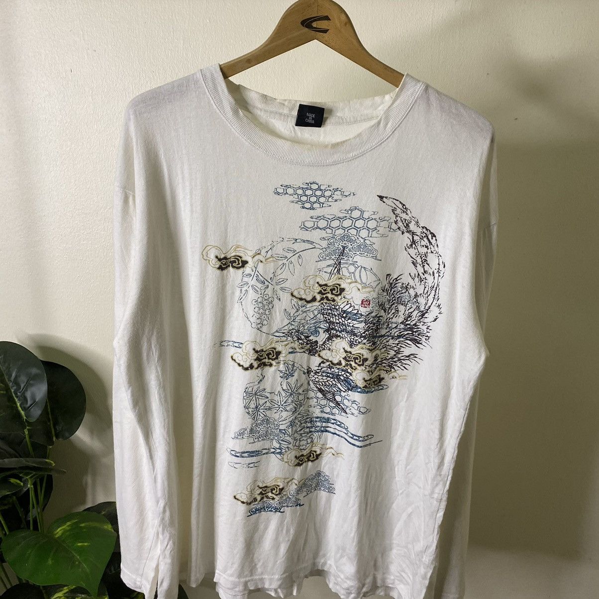 Affliction × Ed Hardy × Japanese Brand Babvino Japanese Motive Sukajan Ed Hardy Karakuri Style LS T Size US XL / EU 56 / 4 - 2 Thumbnail